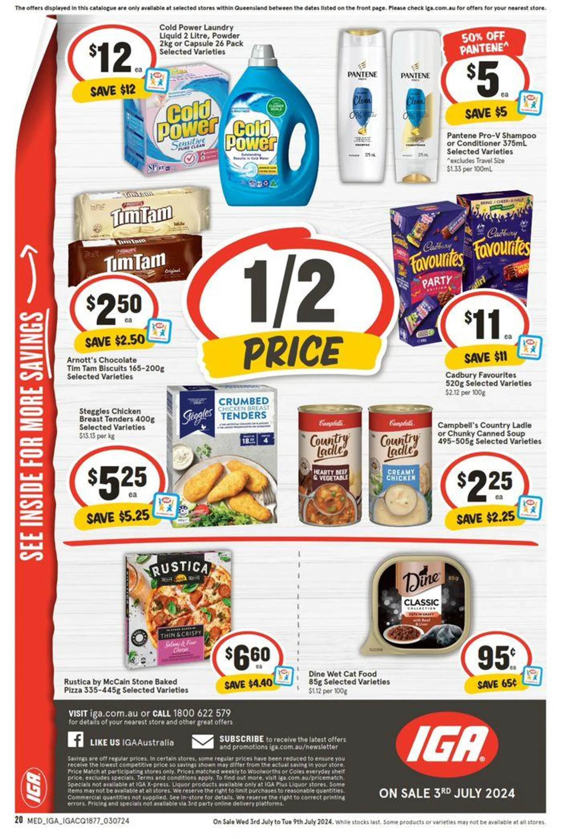 IGA - 1/2 Price - 03/07 - Catalogue valid from 3 July to 9 July 2024 - page 20