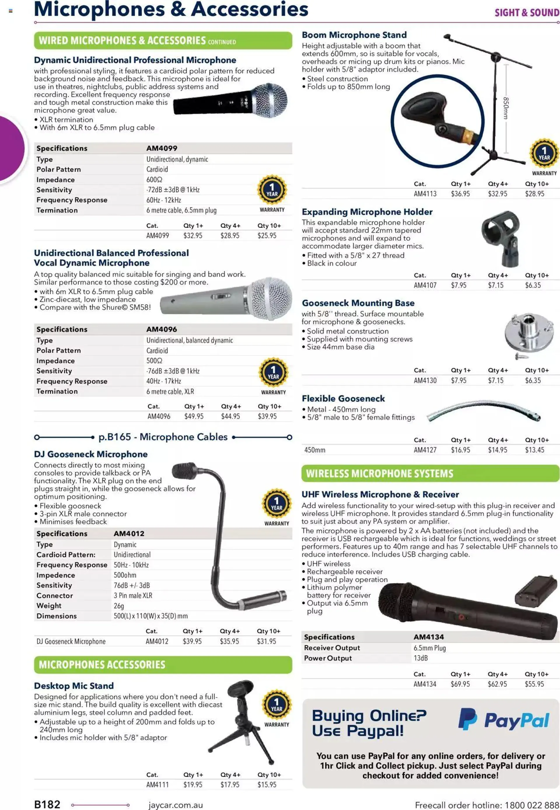 Jaycar Annual Engineering & Scientific Catalogue - Catalogue valid from 27 October to 31 December 2024 - page 182