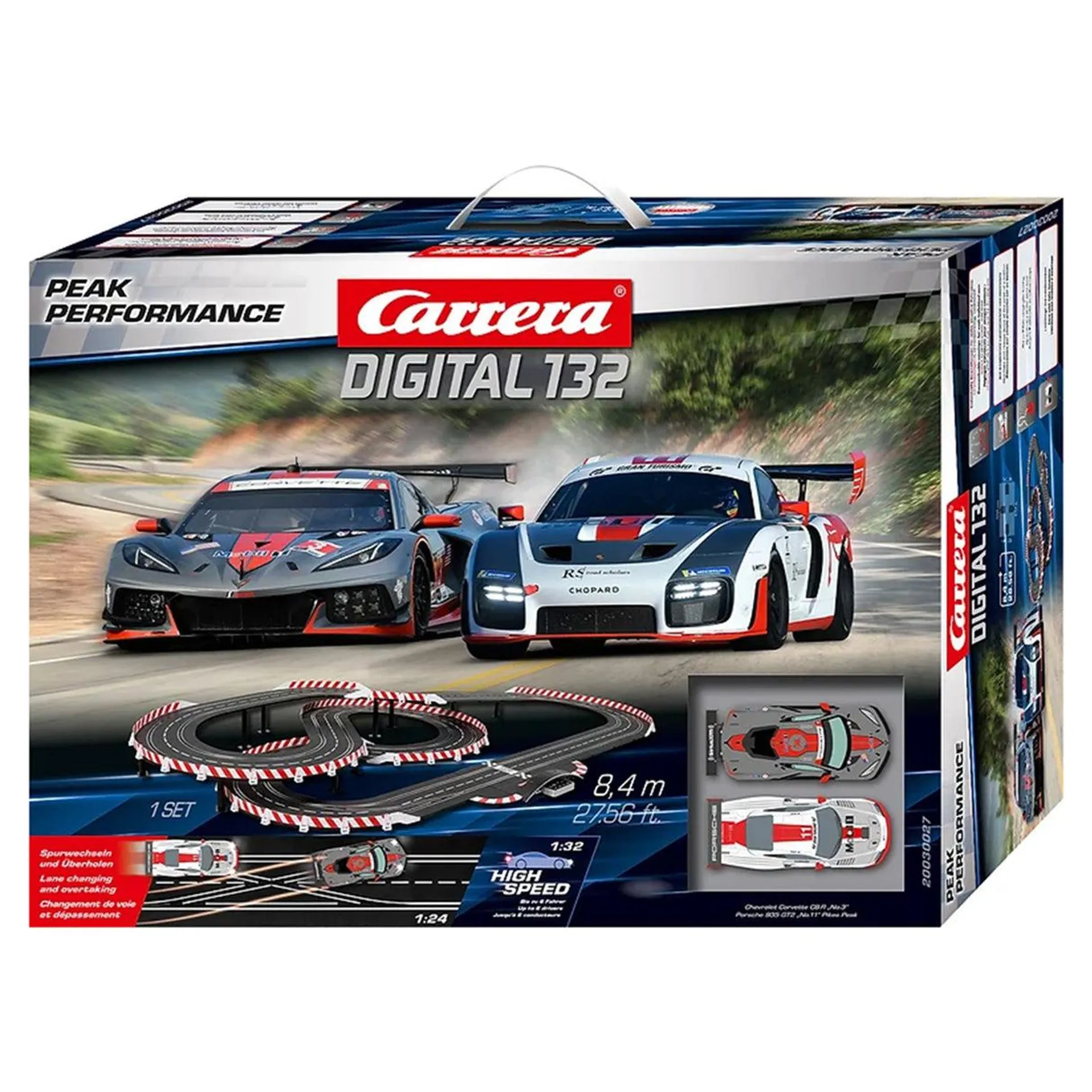 Carrera Peak Performance Slot Cars 8.3m