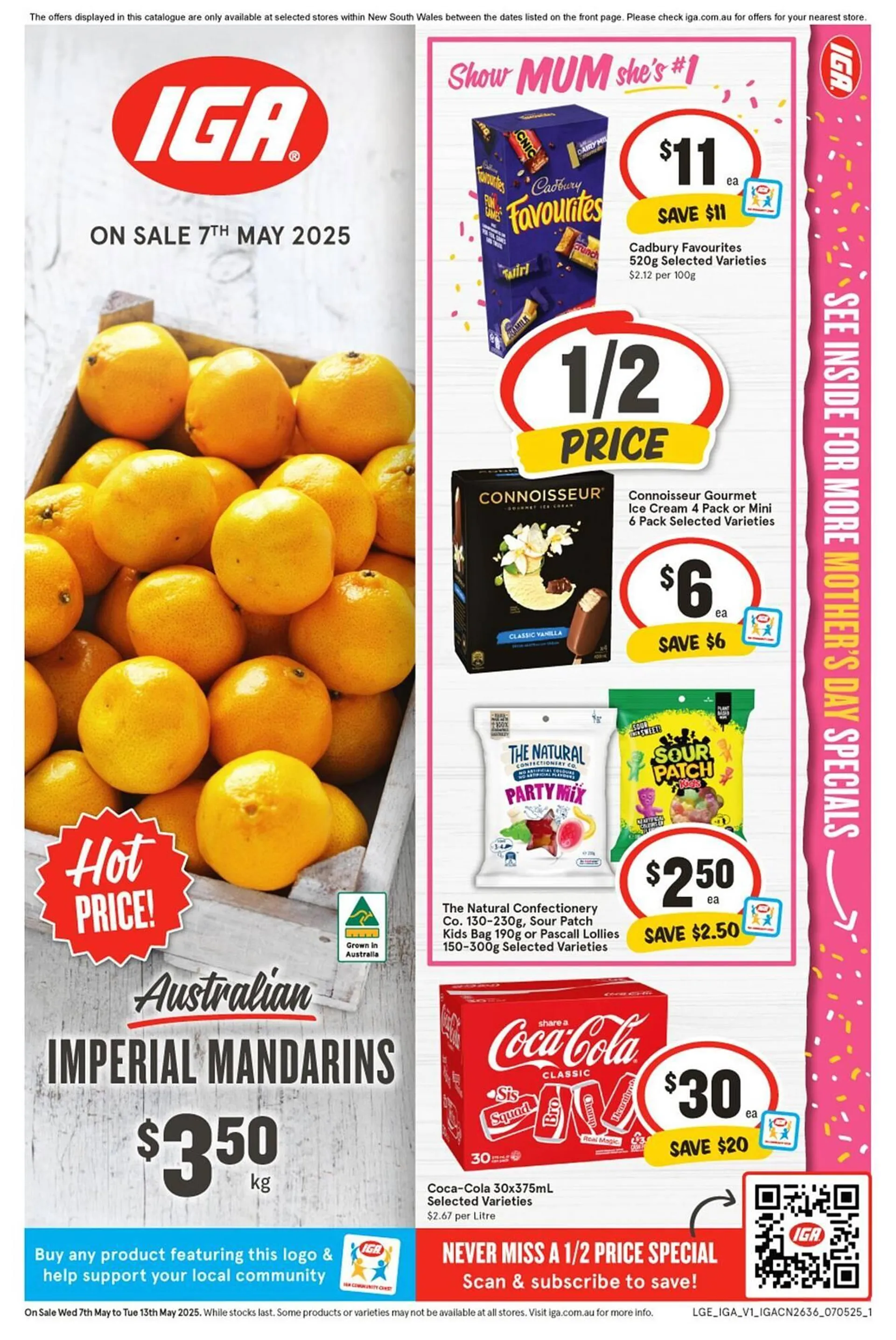 IGA catalogue - Catalogue valid from 7 May to 13 May 2025 - page 1
