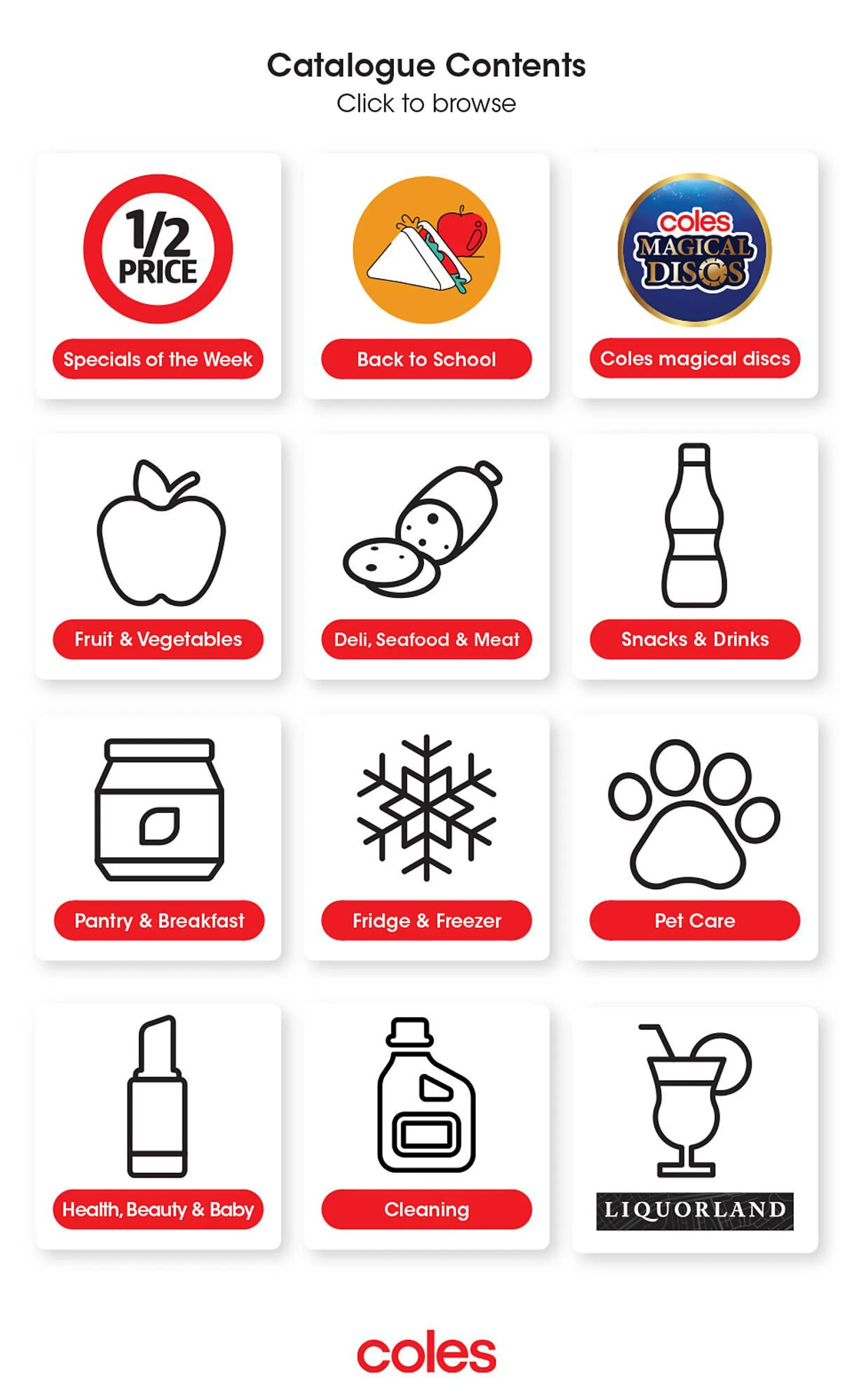 Coles catalogue - 1