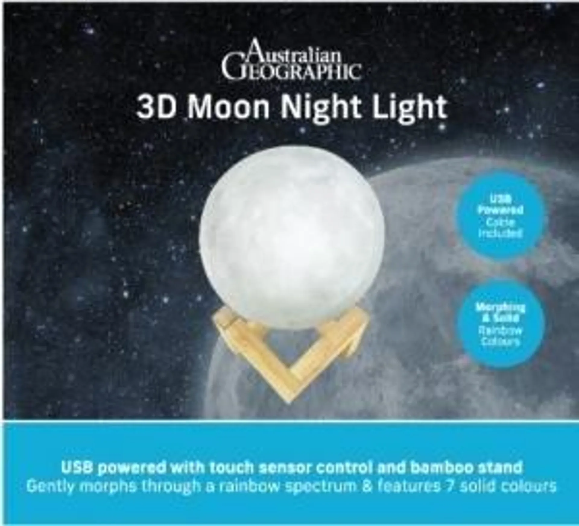 Australian Geographic 3D Lamp: Moon