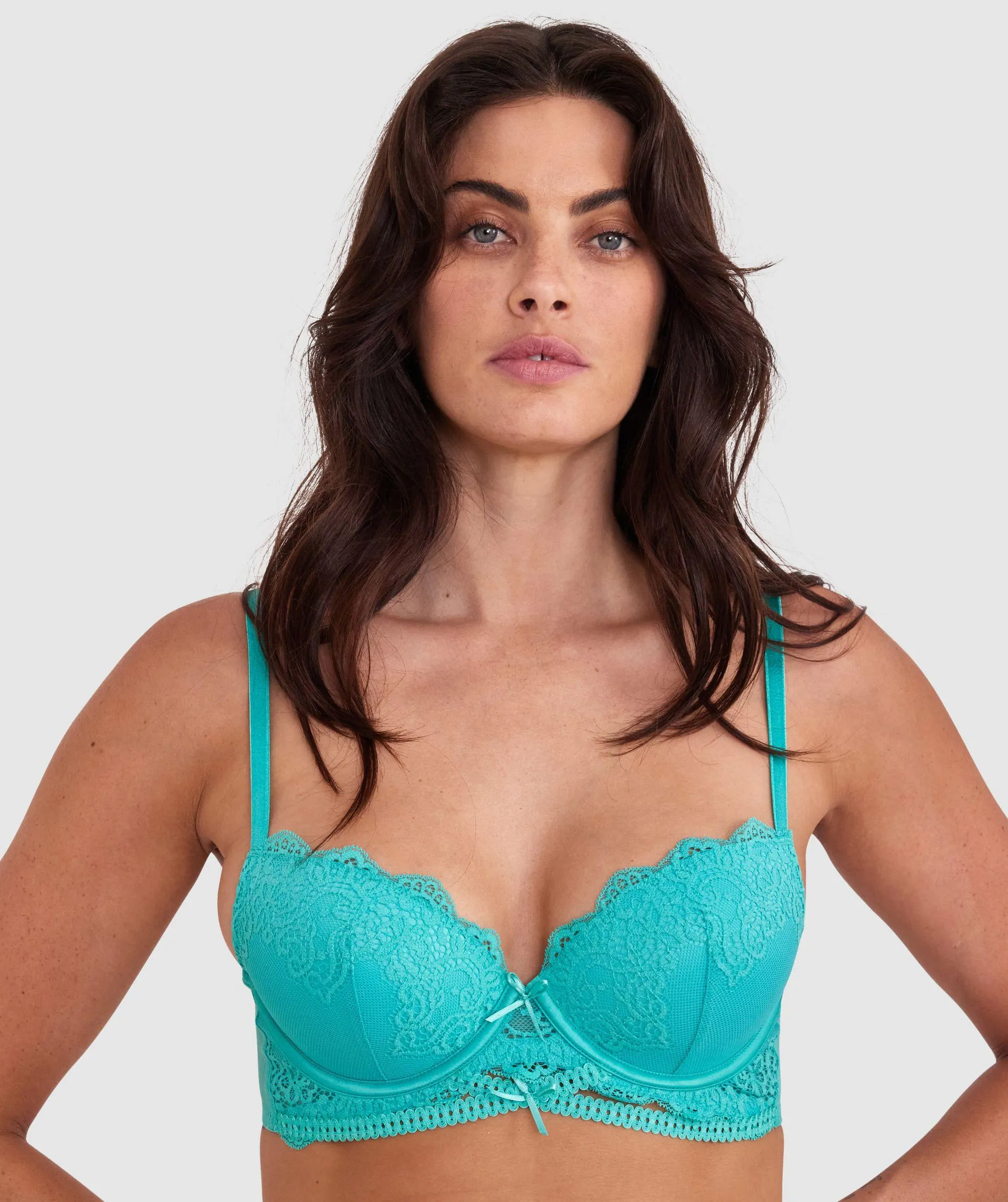 Arabella Push Up Bra - Teal