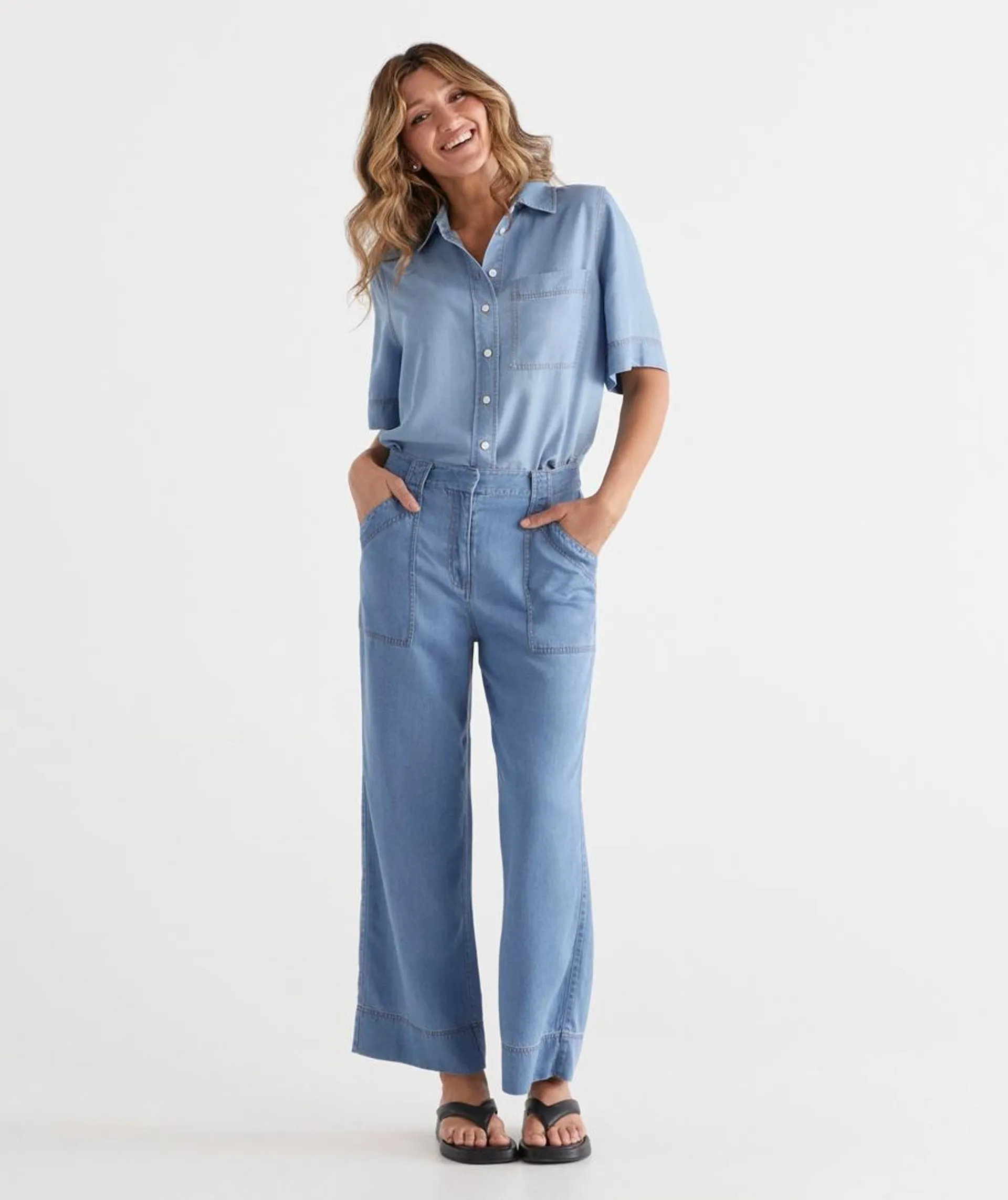 Lyocell Chambray Pant