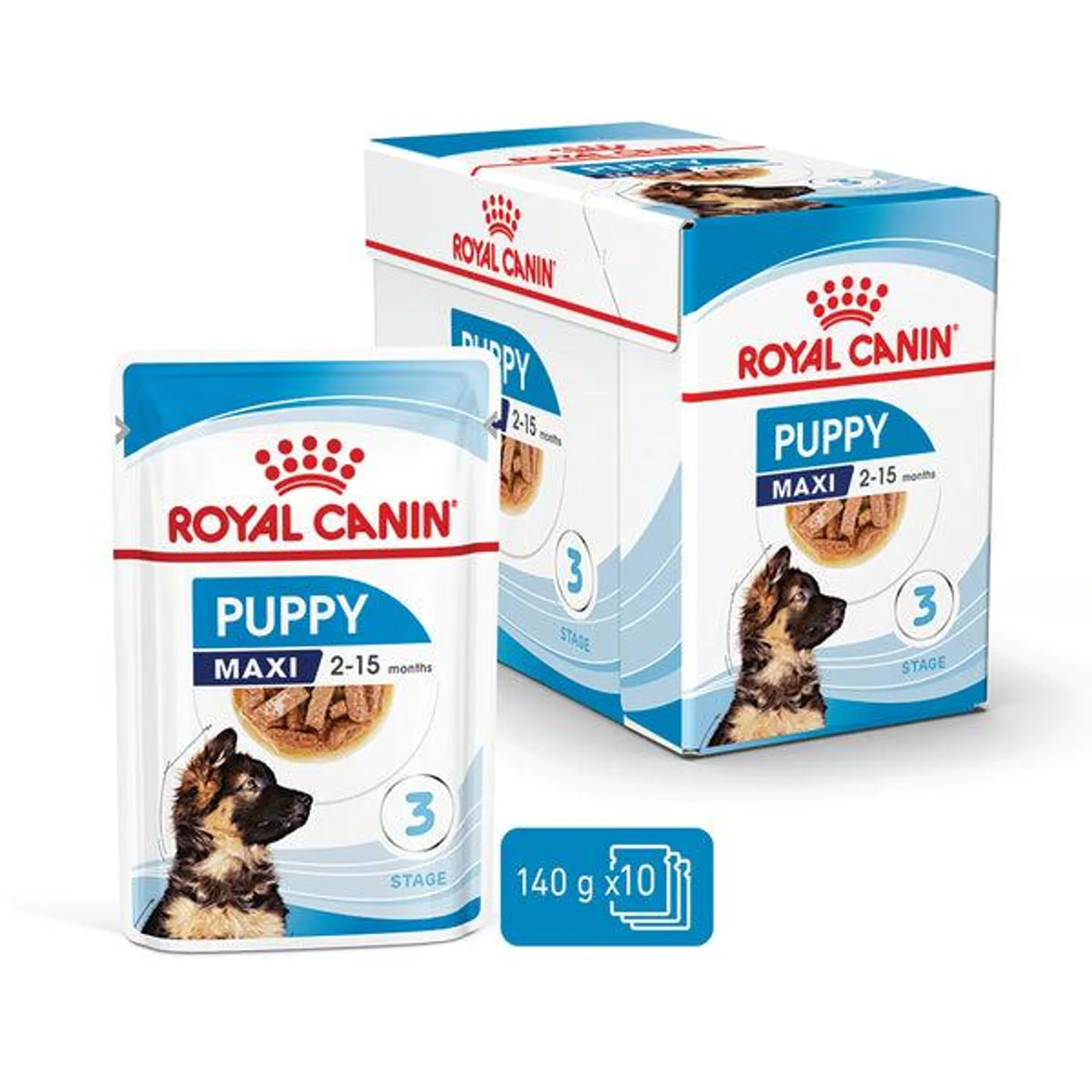 Royal Canin - Maxi Puppy Dog Wet Food (140g x 10pk)