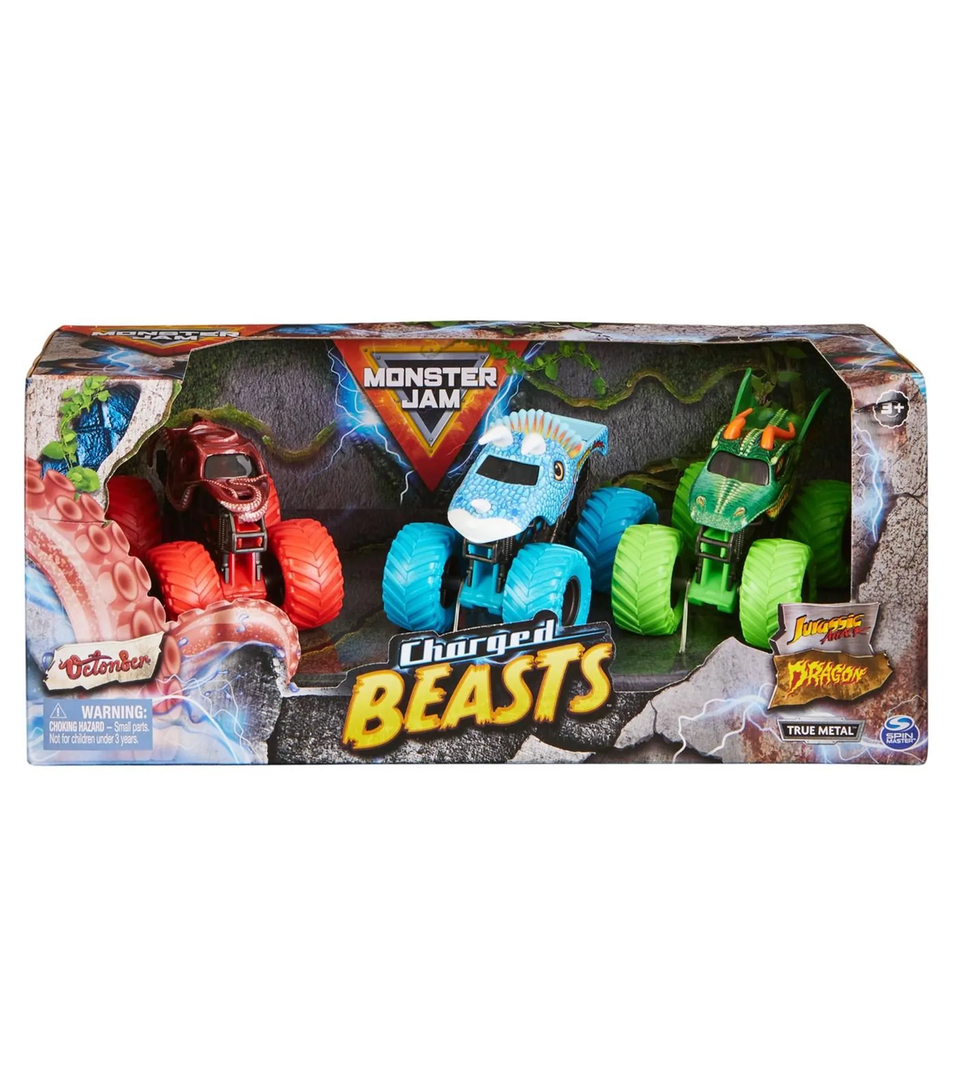 Monster Jam 1:64 3-pack - Charged Beasts