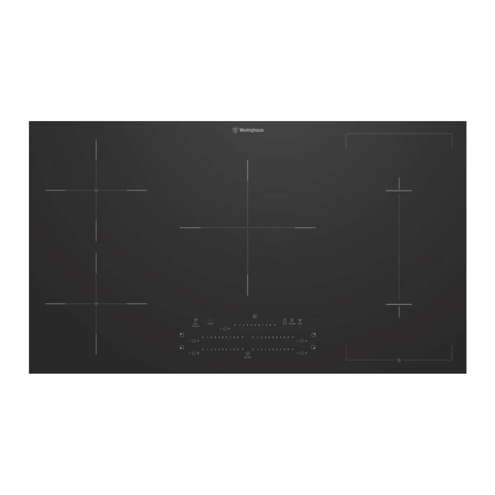 Westinghouse 90cm 5 Zone Induction Cooktop with BoilProtect