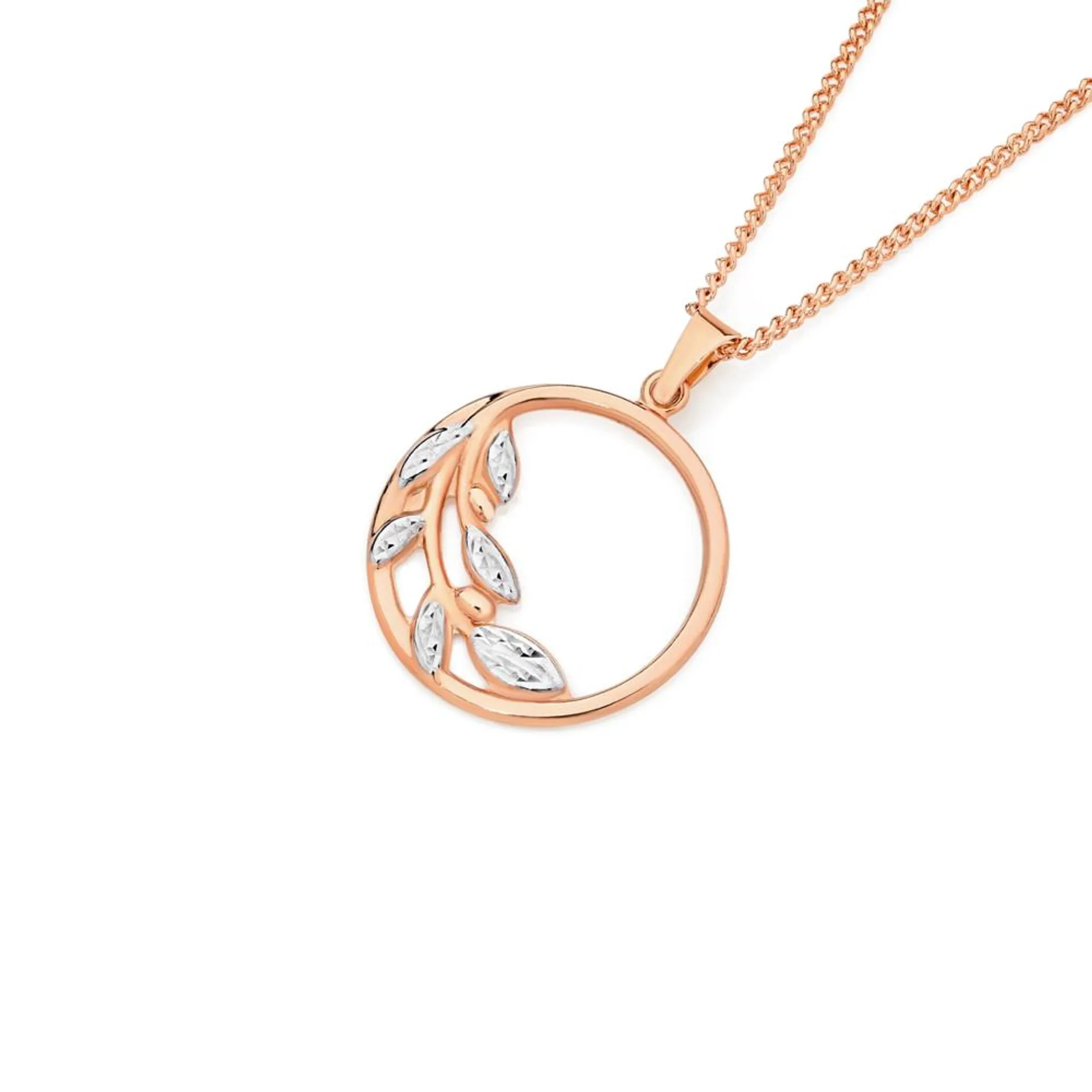 9ct Rose Gold Two Tone Pendant