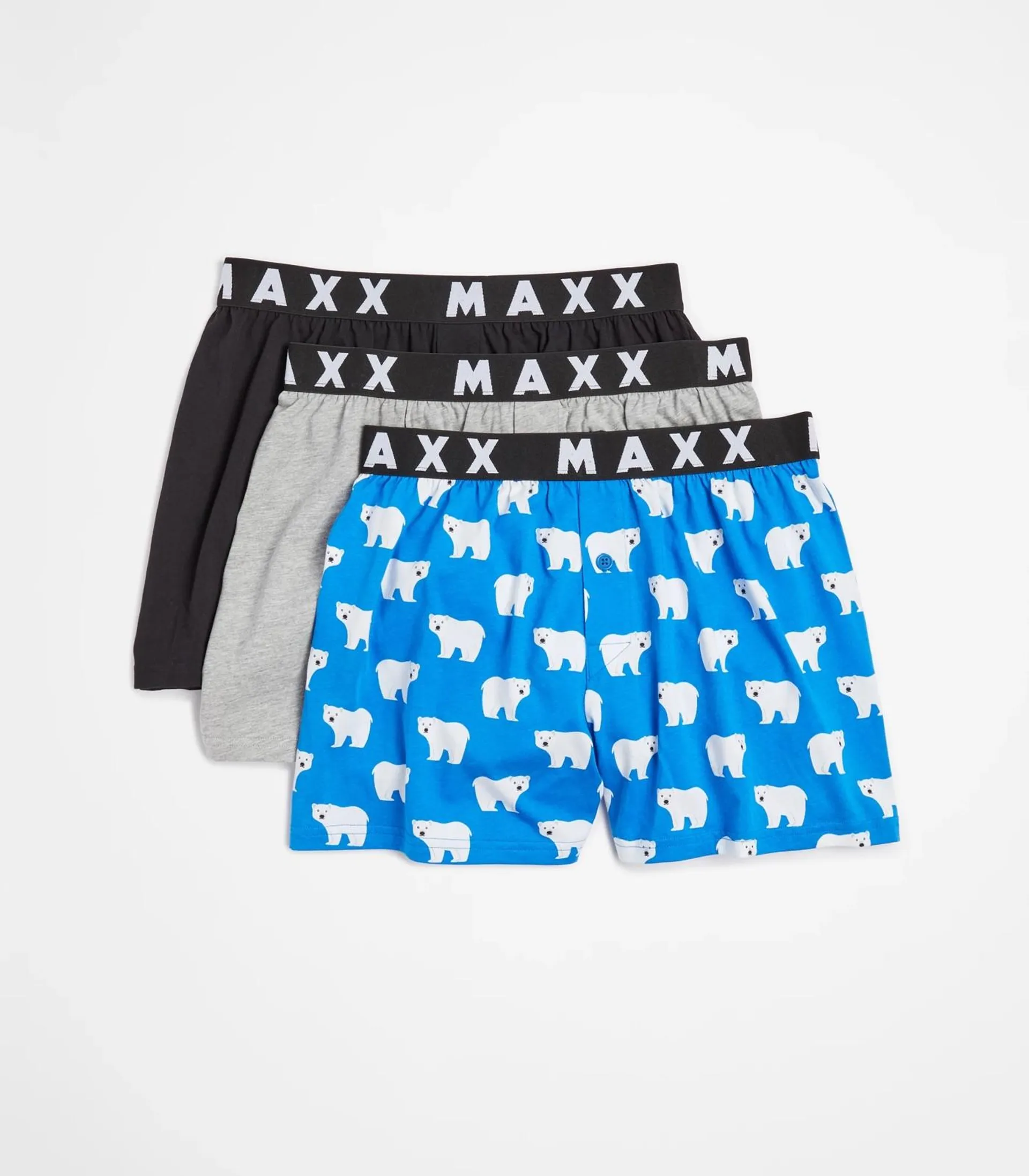 3 Pack Knit Boxer Shorts - Maxx