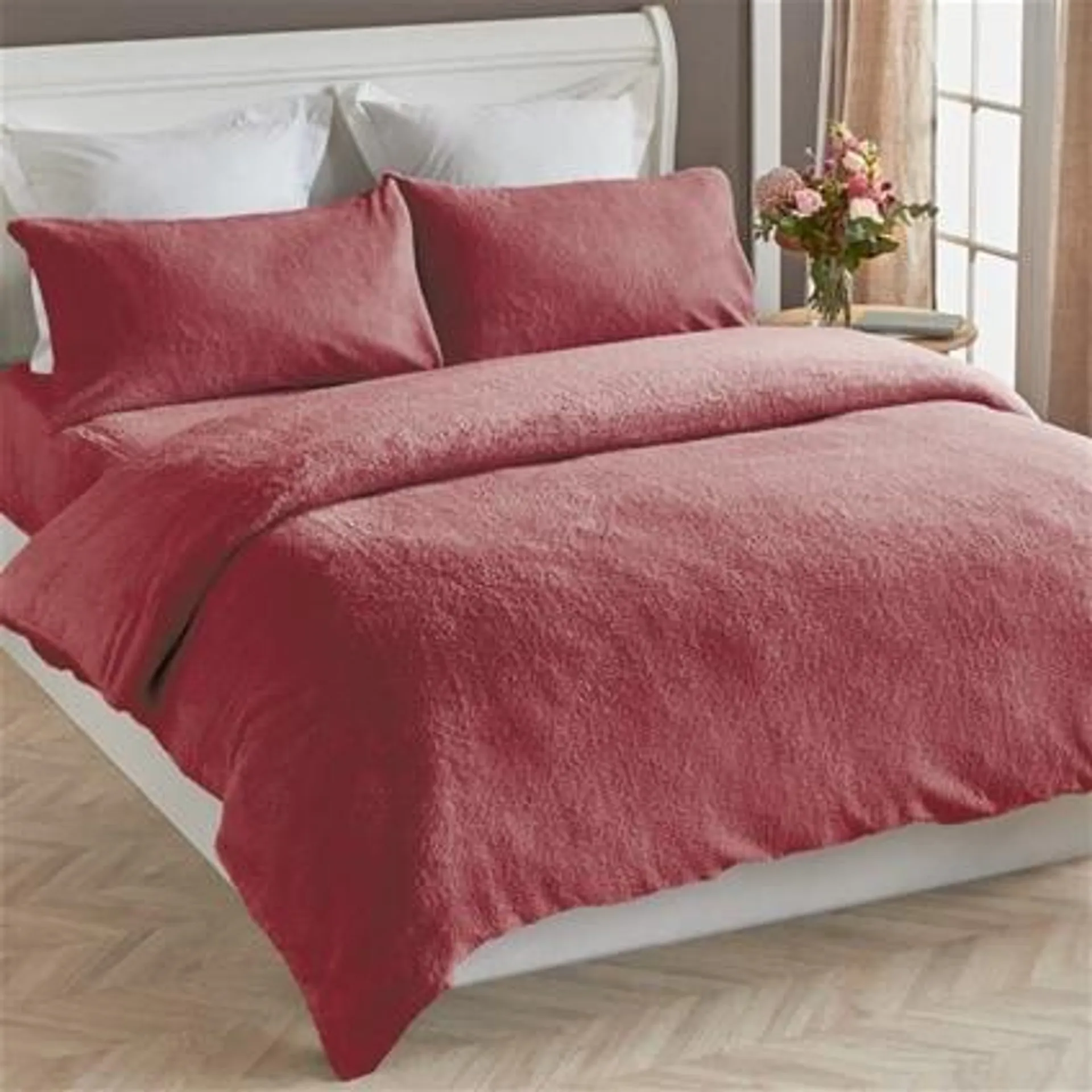 Teddy Fleece Quilt Cover Queen