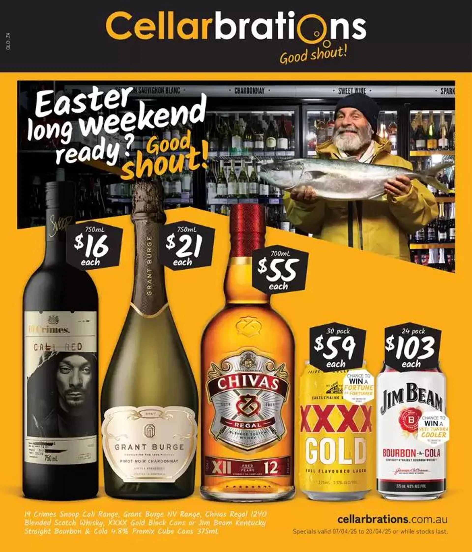 Easter long weekend ready? Good Shout! 07/04 - Catalogue valid from 7 April to 20 April 2025 - page 1