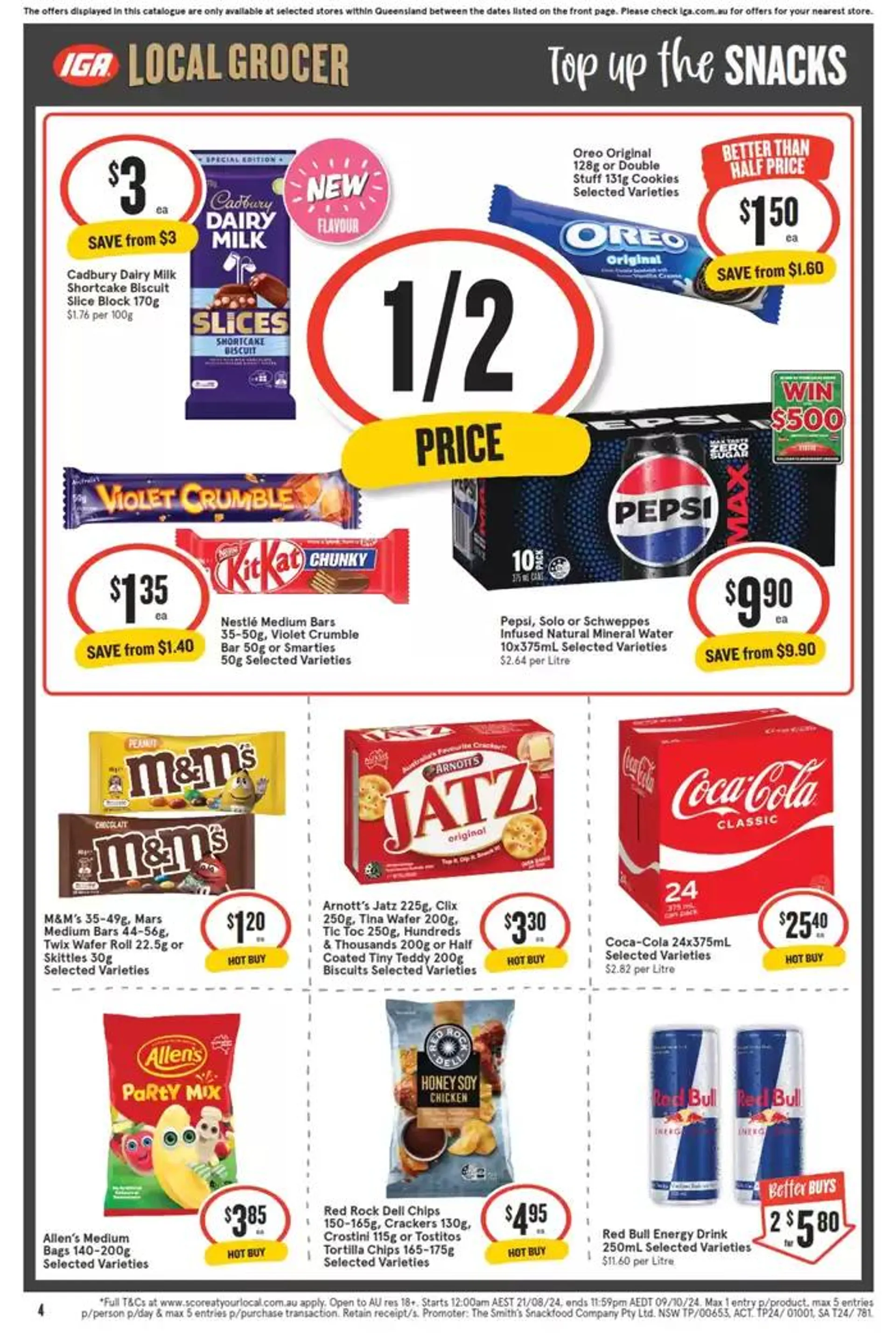 IGA - 1/2 Price - 02/10 - Catalogue valid from 2 October to 8 October 2024 - page 4