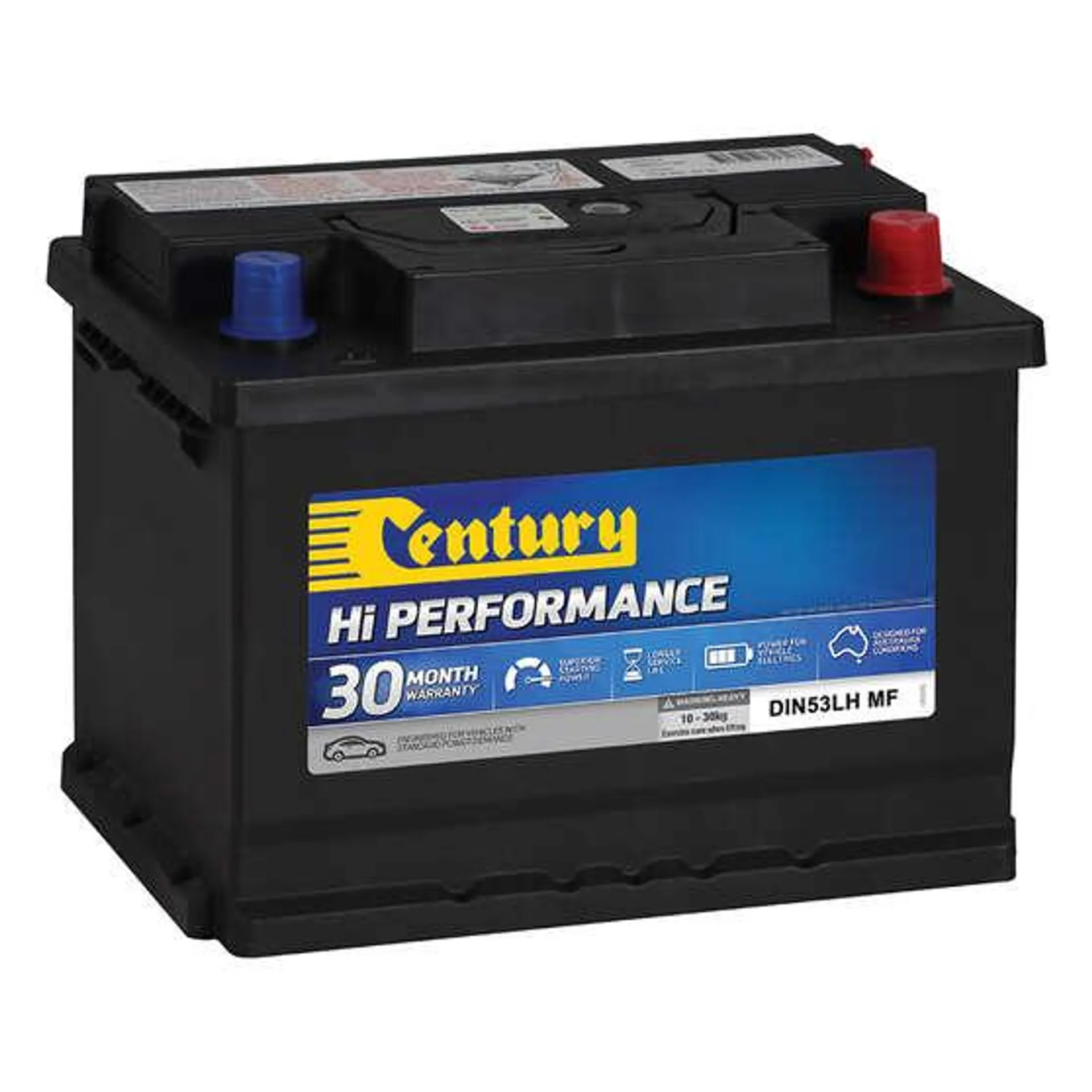 Century Hi Performance Car Battery DIN53LH MF