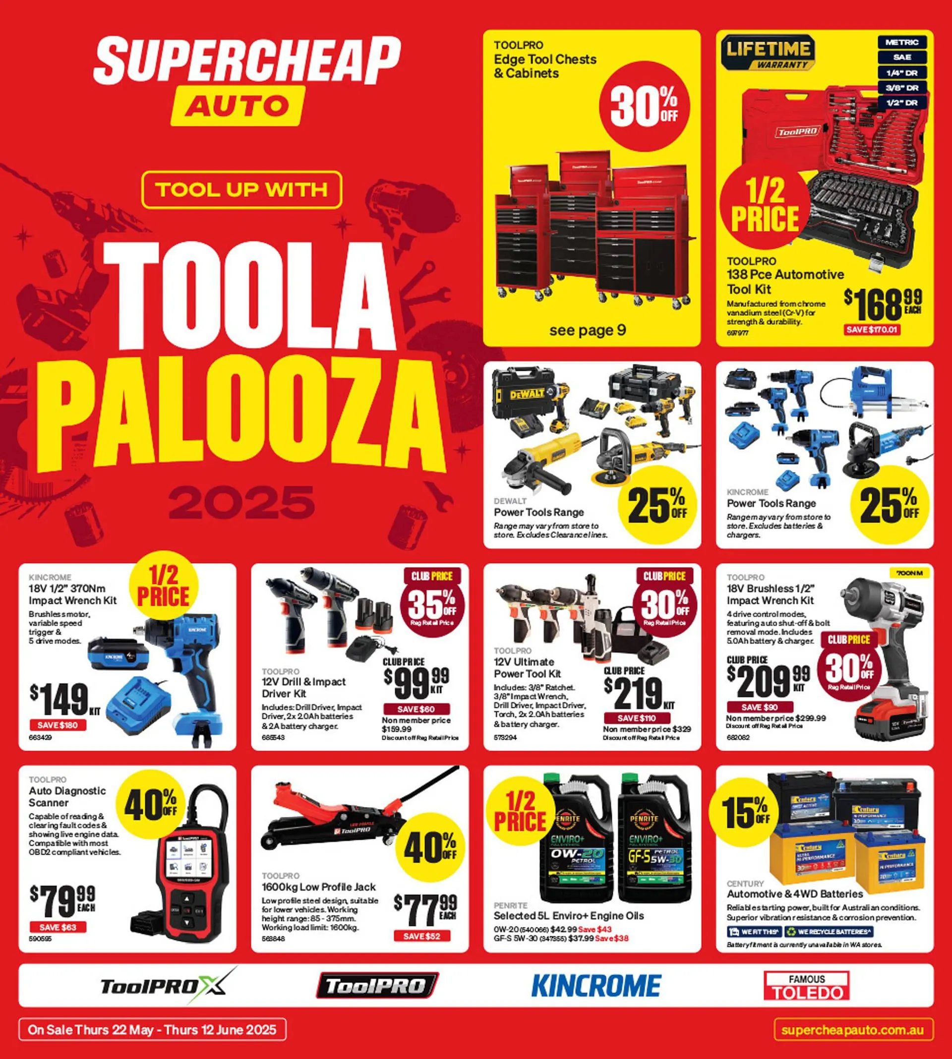 SuperCheap Auto catalogue - Catalogue valid from 22 May to 12 June 2025 - page 1