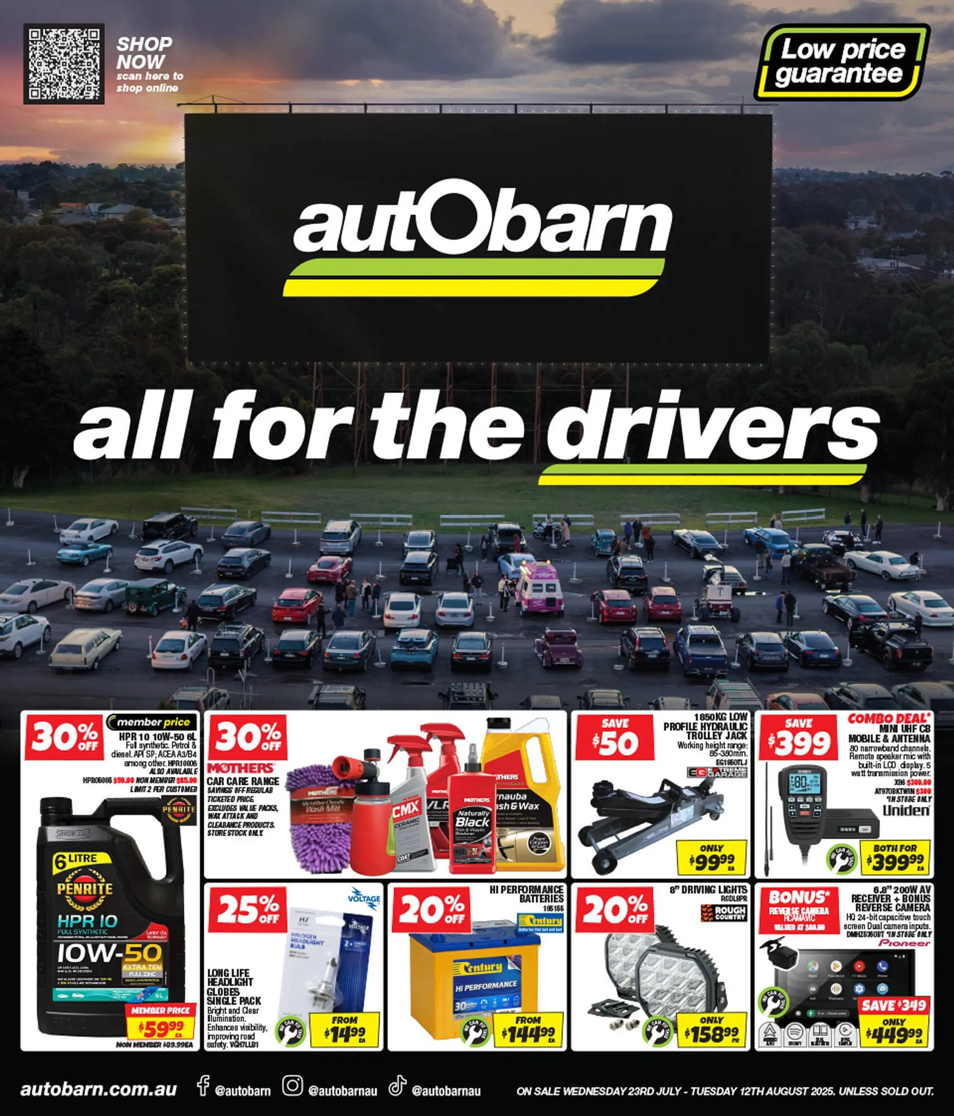 Autobarn catalogue - Catalogue valid from 23 July to 12 August 2025 - page 1