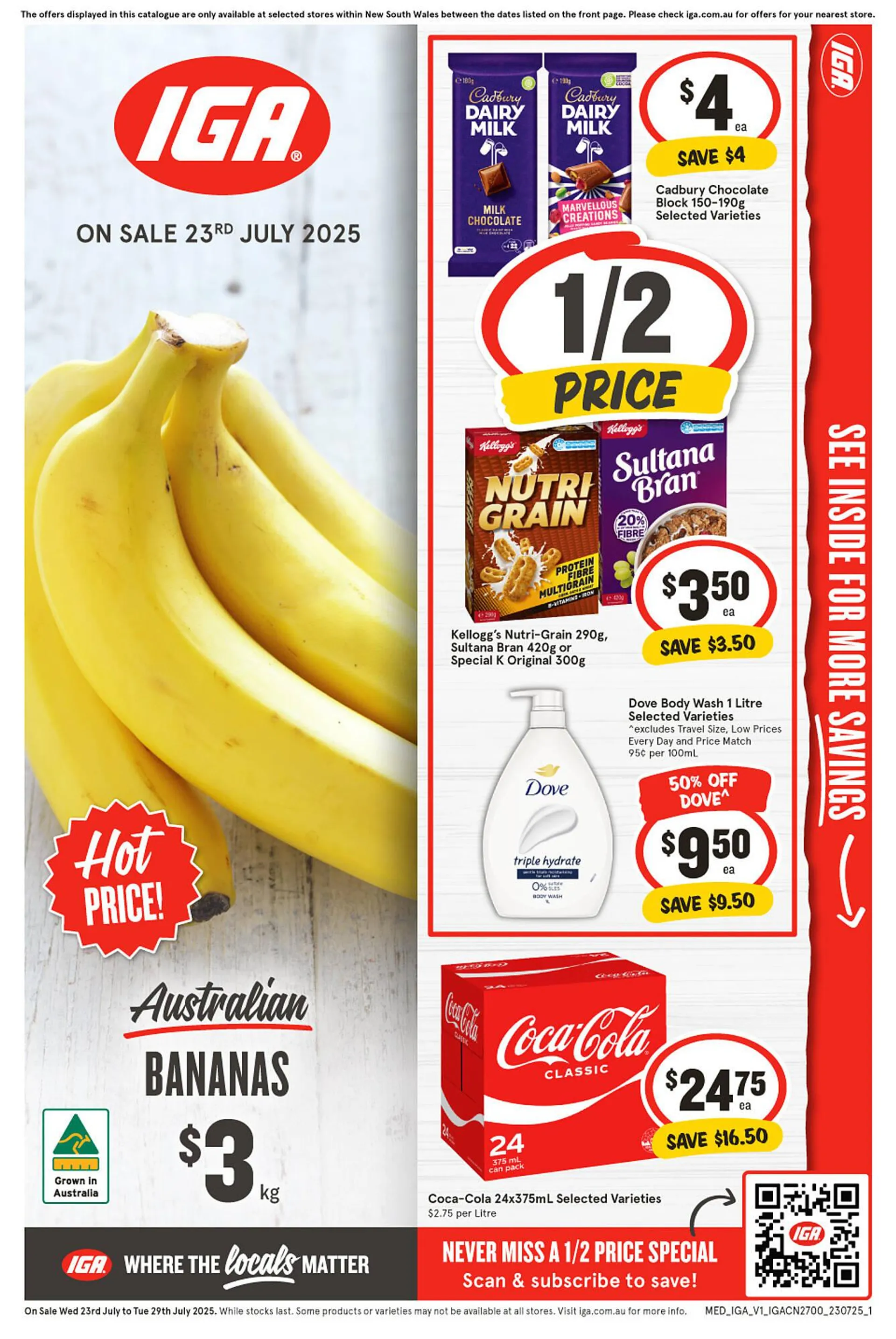 IGA catalogue - Catalogue valid from 23 July to 29 July 2025 - page 1