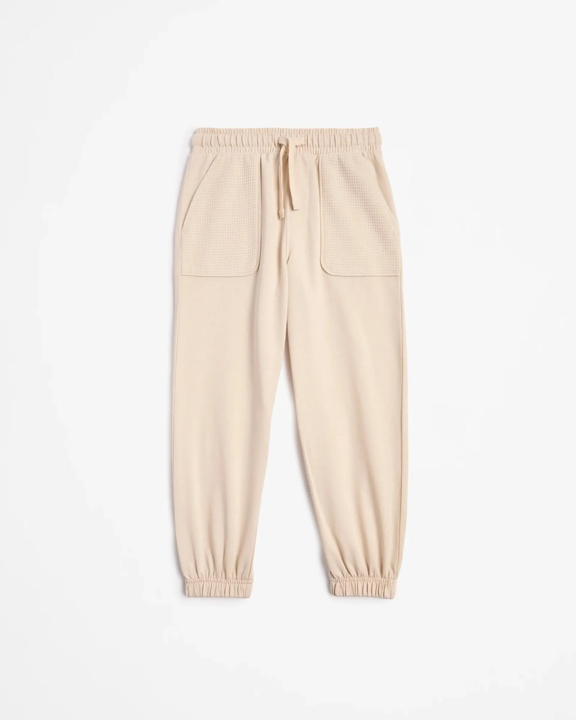 Australia Cotton Waffle Trackpant - Cream