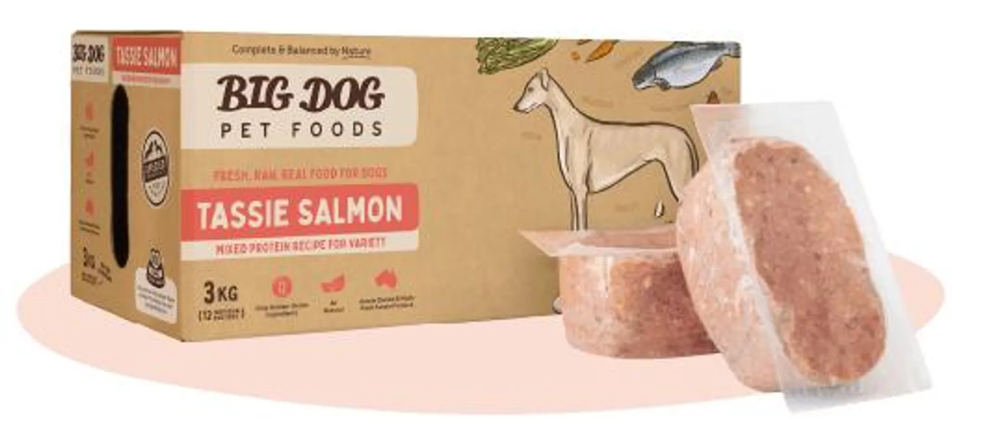 Big Dog - Tasmania Salmon for Dogs (3kg)