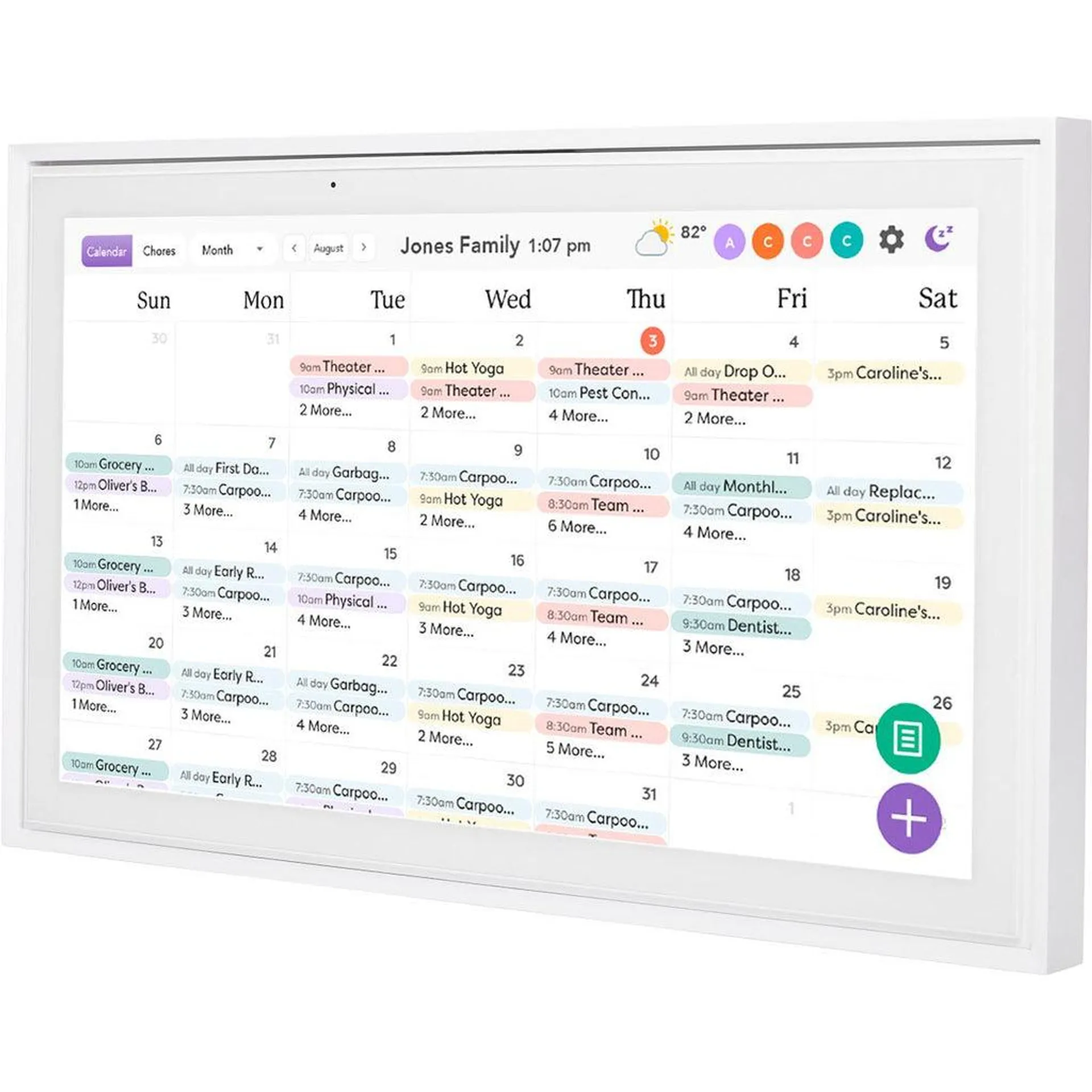 Skylight 15" Smart Family Calendar (White)