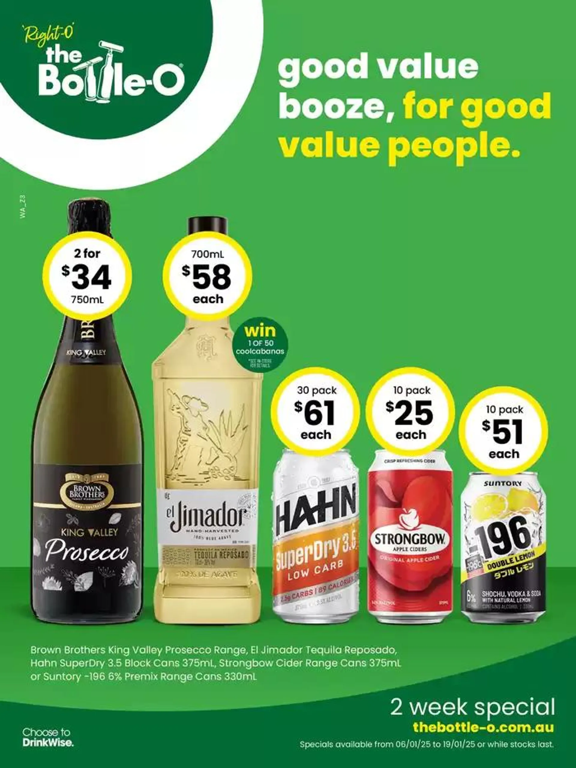 Good Value Booze, For Good Value People 06/01 - 1