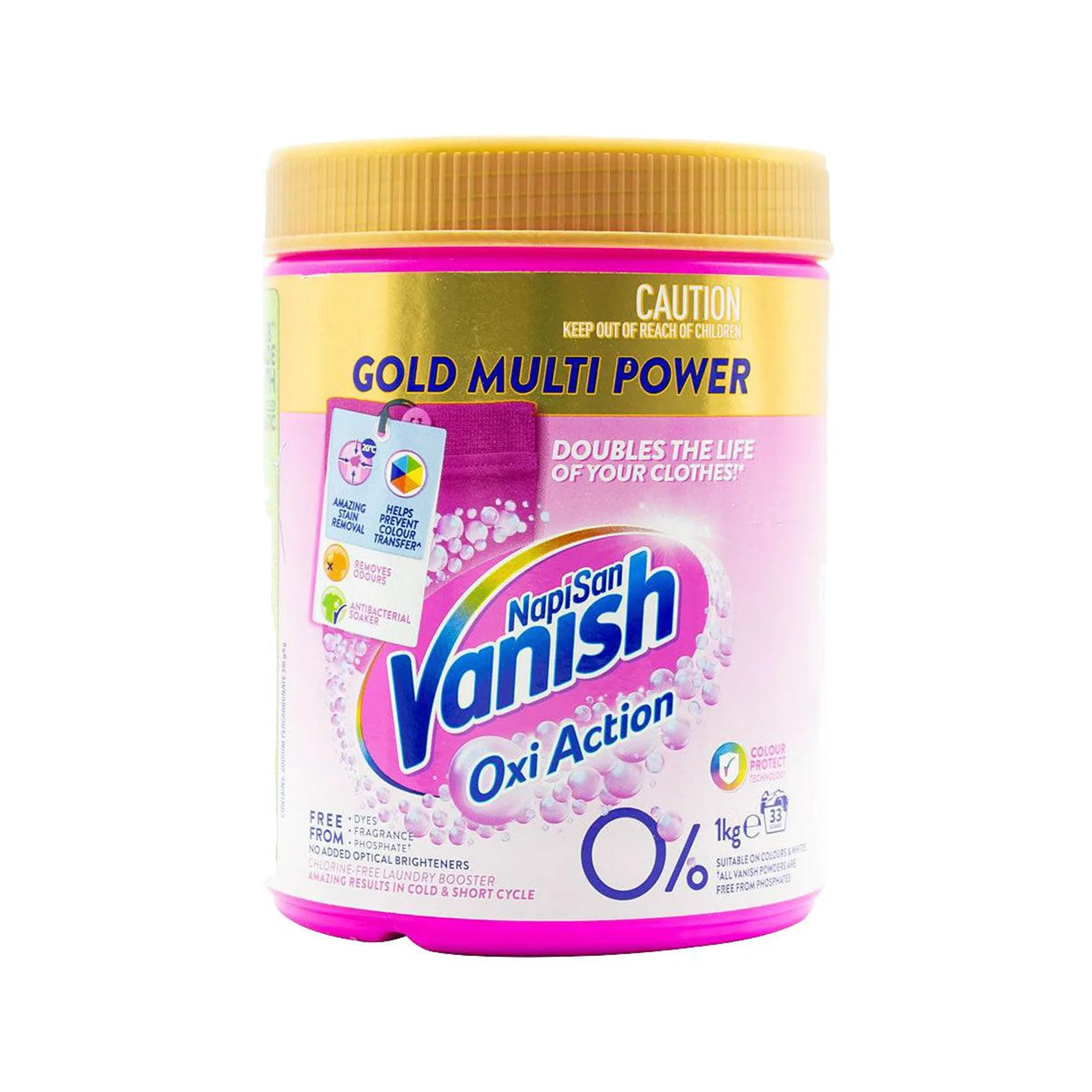 Vanish Napisan Oxiaction Gold Powder 1kg