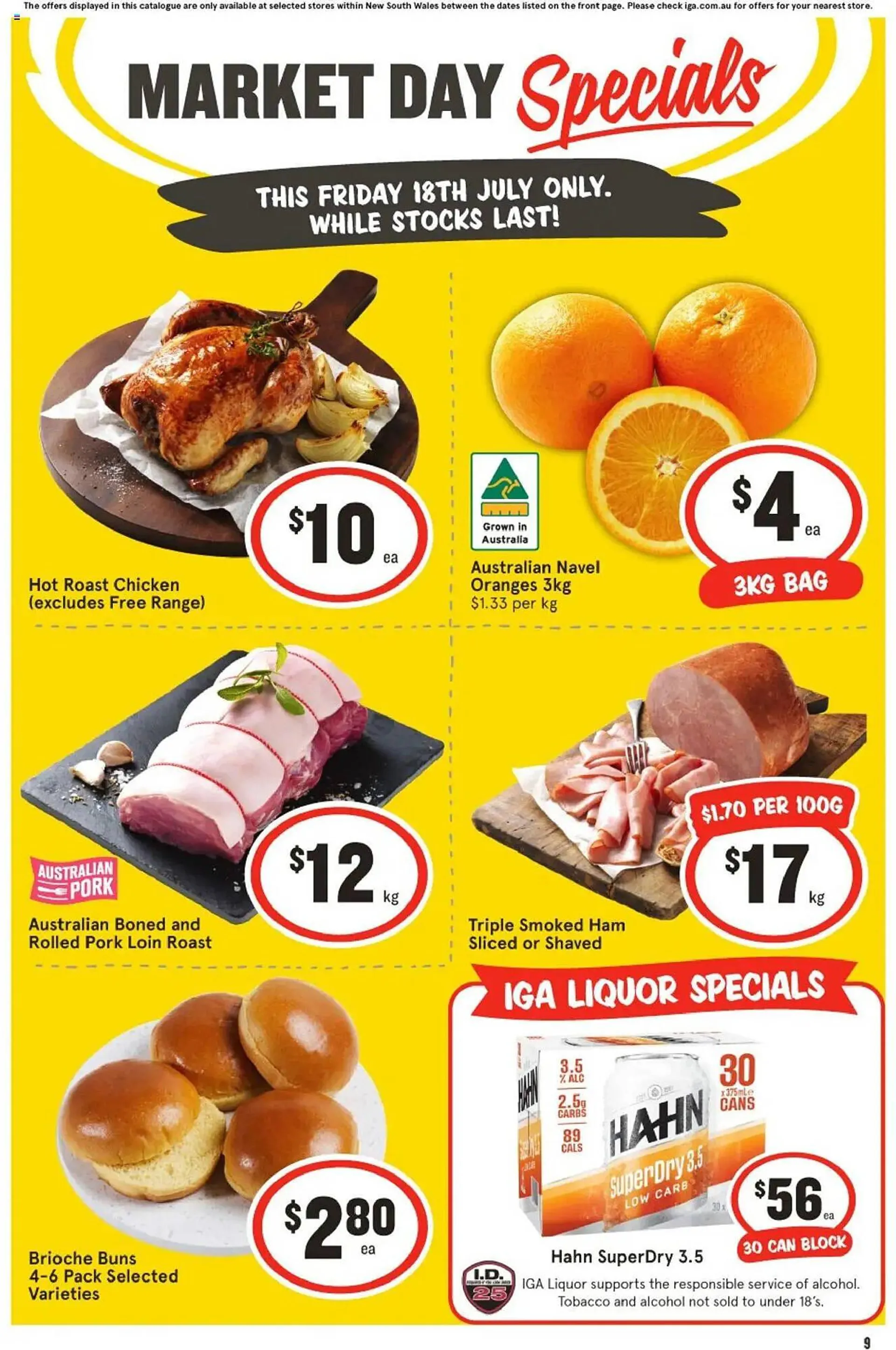 IGA catalogue - Catalogue valid from 17 July to 18 July 2025 - page 1
