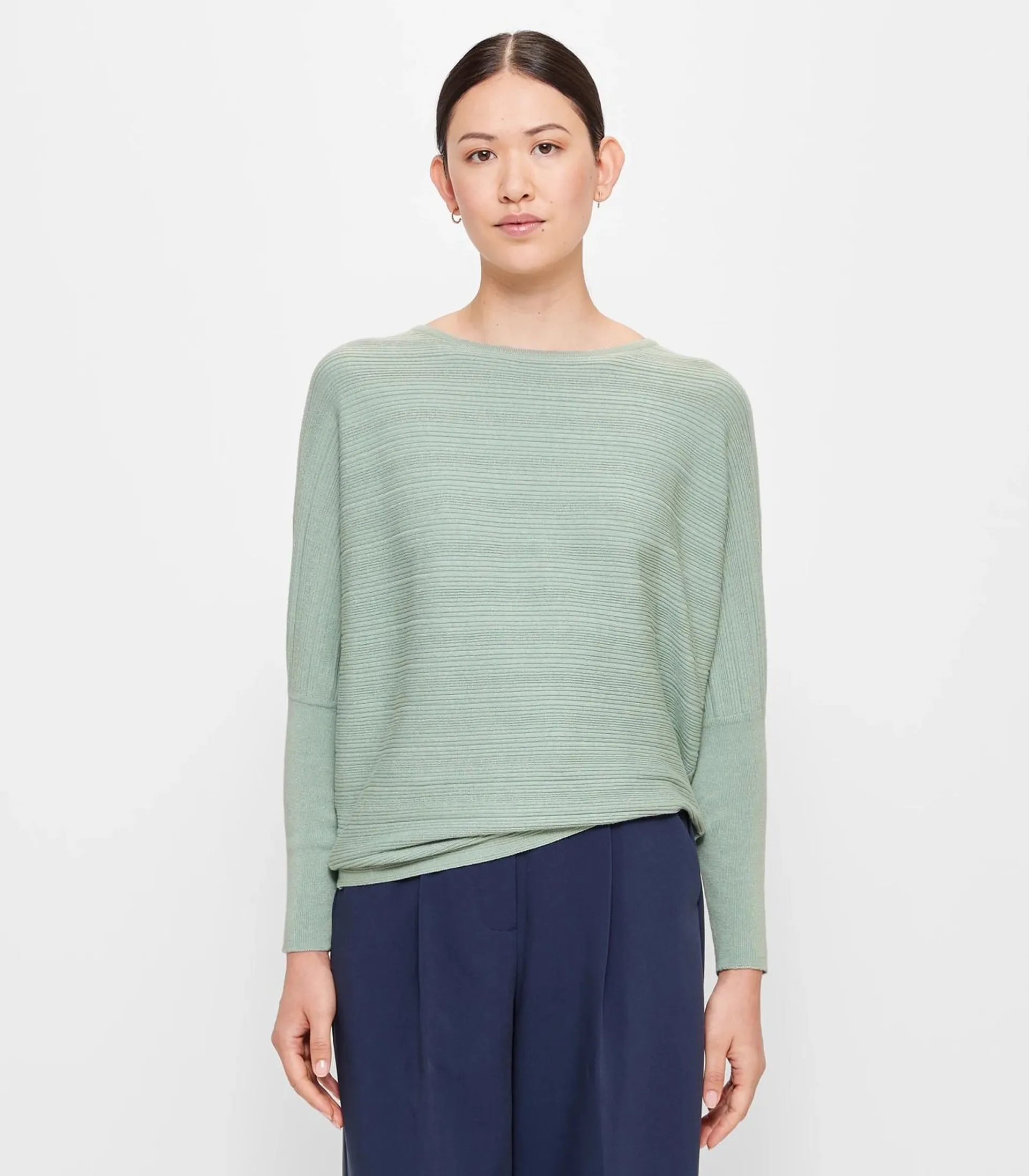 Dolman Sleeve Knit Jumper - Preview - Mint