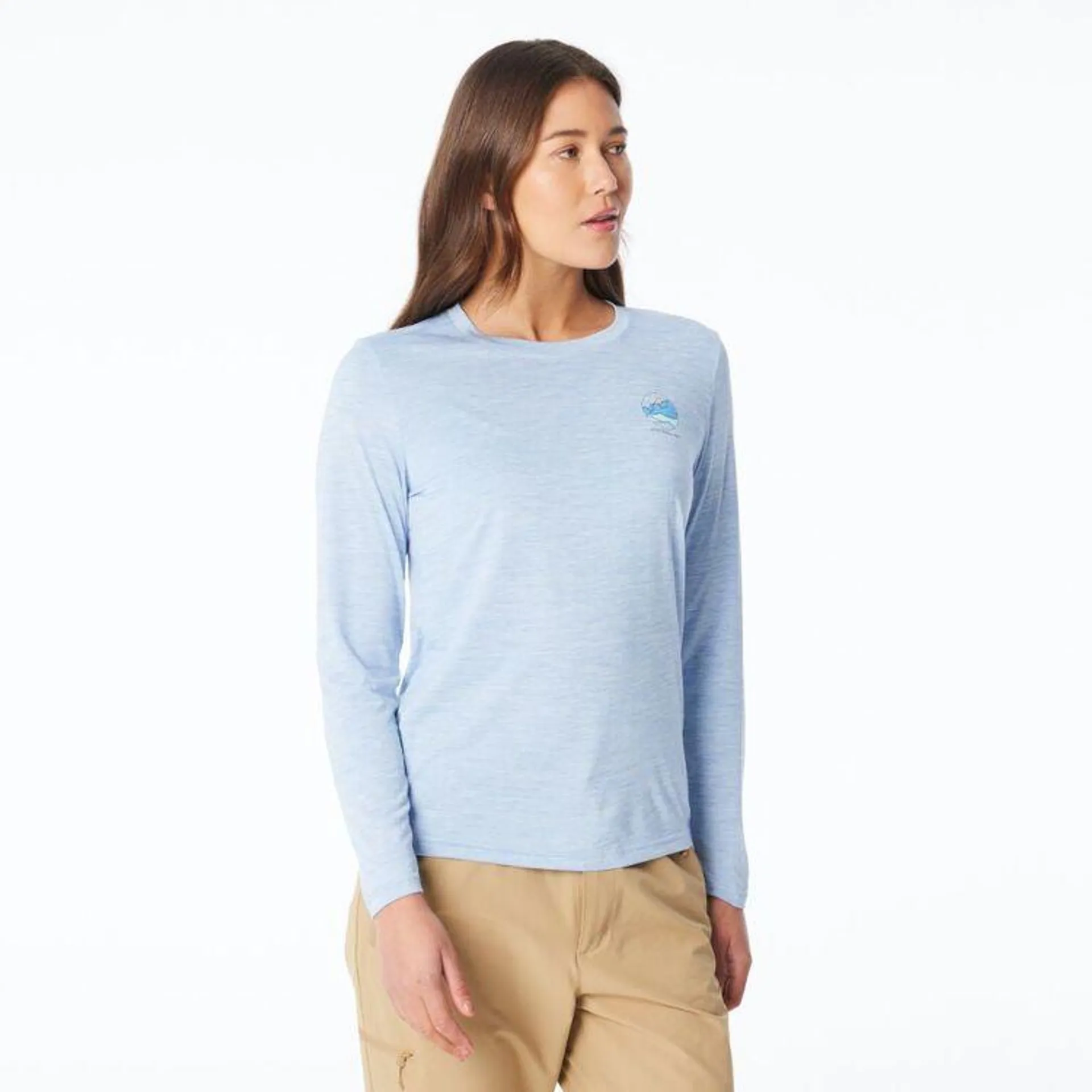 Cederberg Women's Trail Long Sleeve Tee Ice Blue