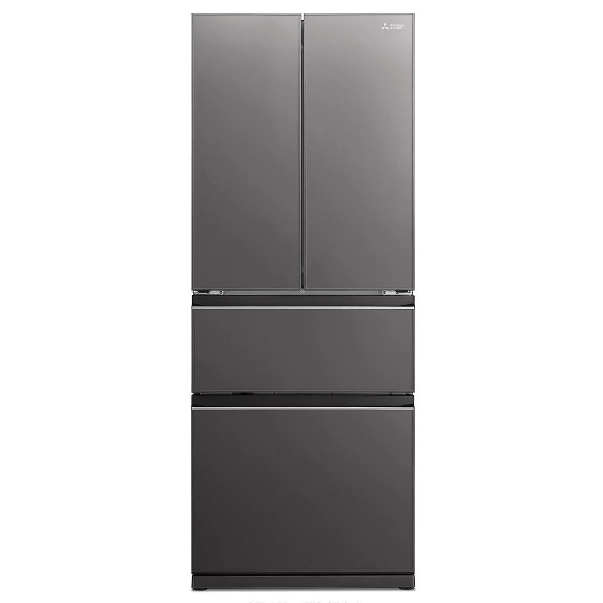 Mitsubishi Electric LX Series 442L French Door Glass Refrigerator Dark Silver MR-LX442EX-GDS-A