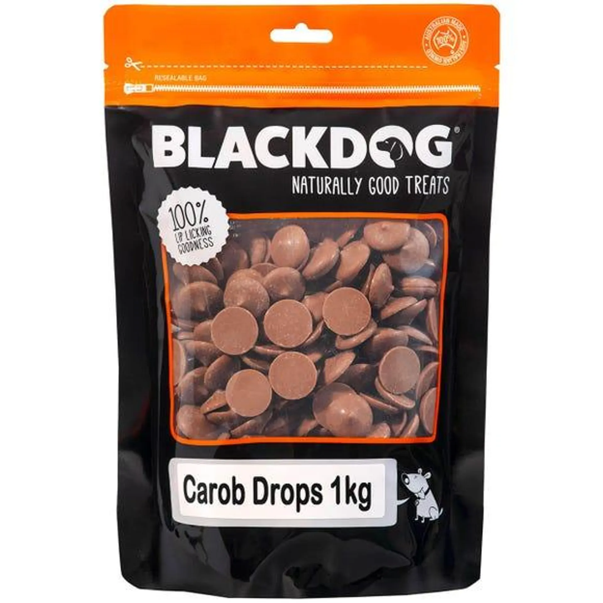 BLACKDOG Carob Buttons 1kg