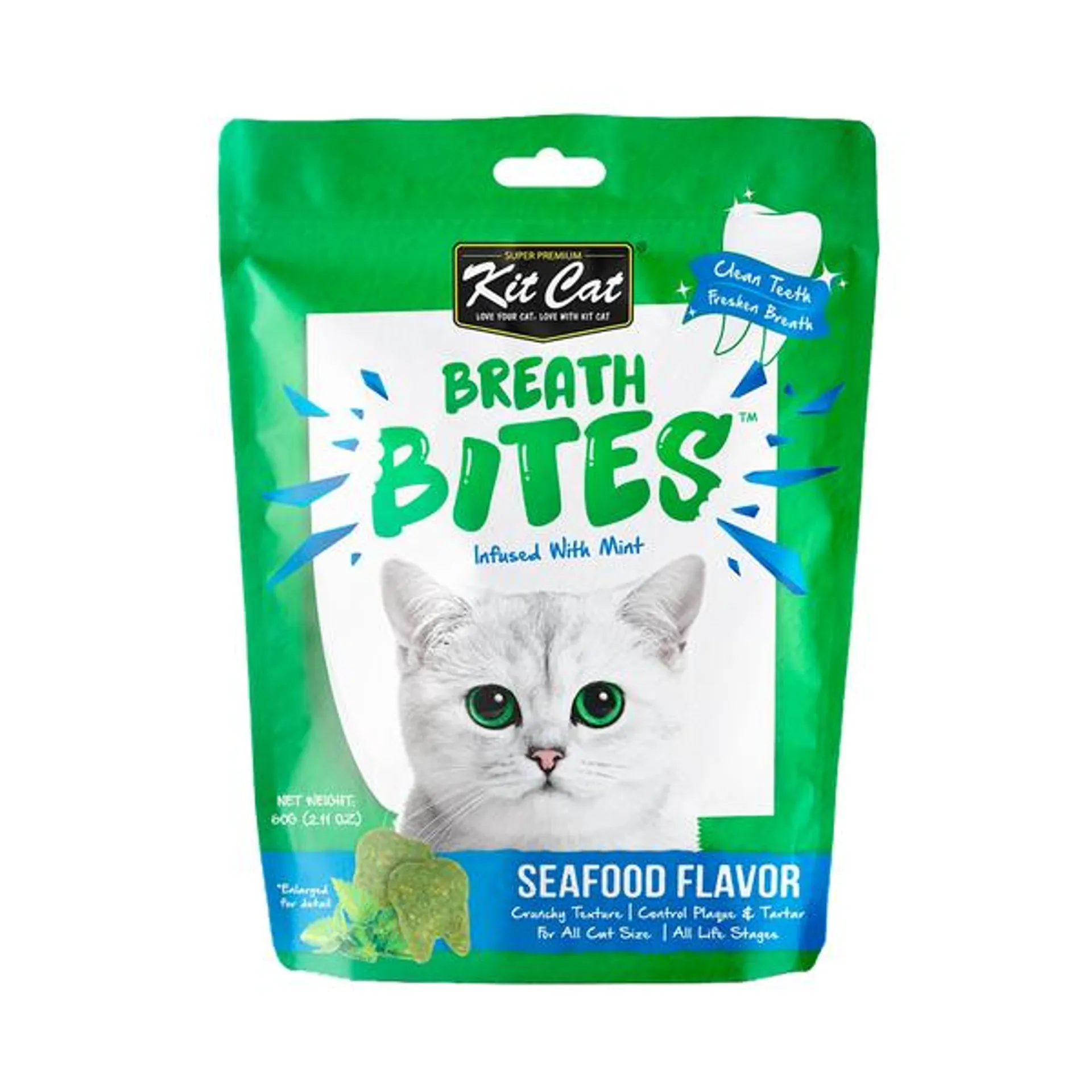 Kit Cat - Breath Bites Seafood Cat Treats (60g)