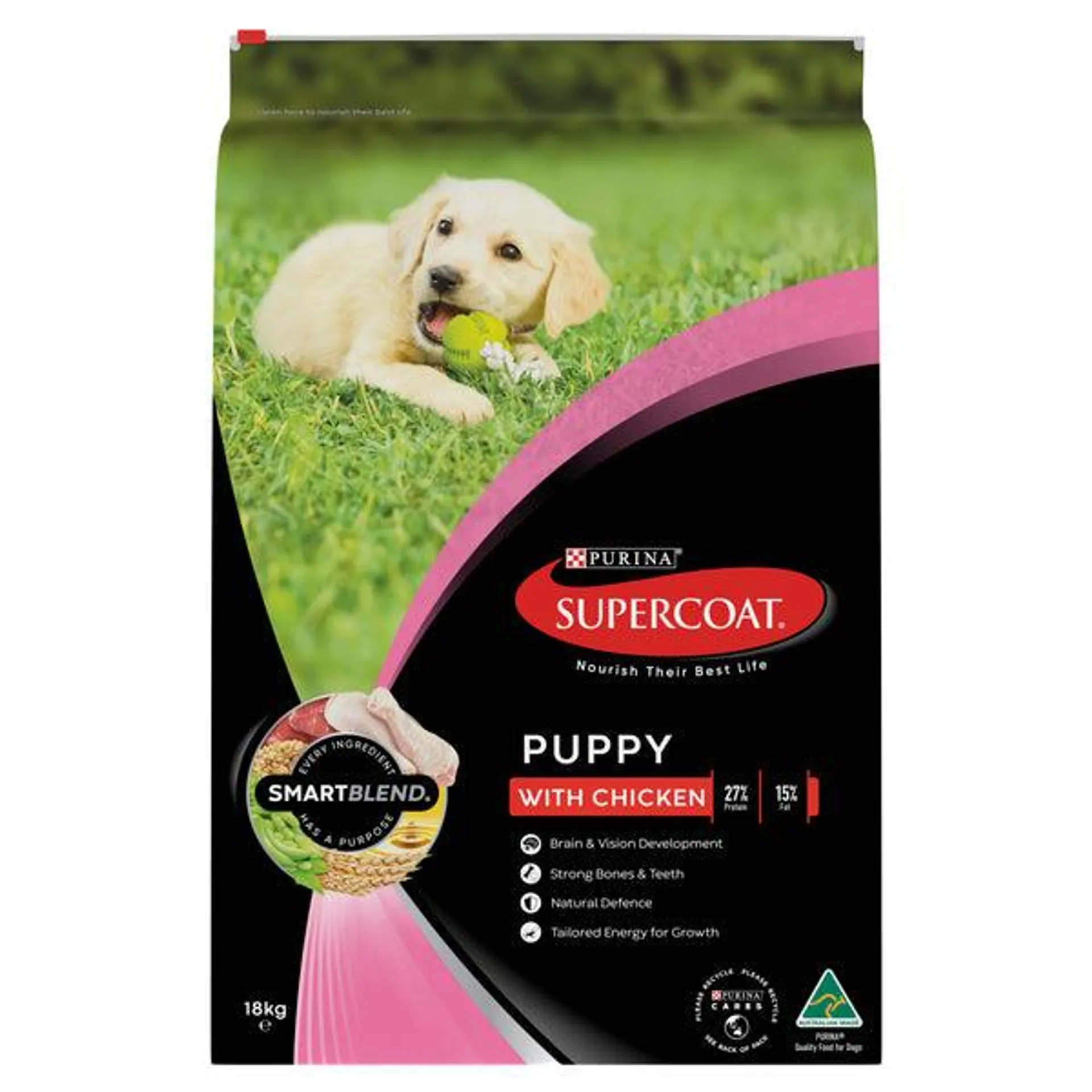 Supercoat - Puppy with Chicken Dog Dry Food (18kg)
