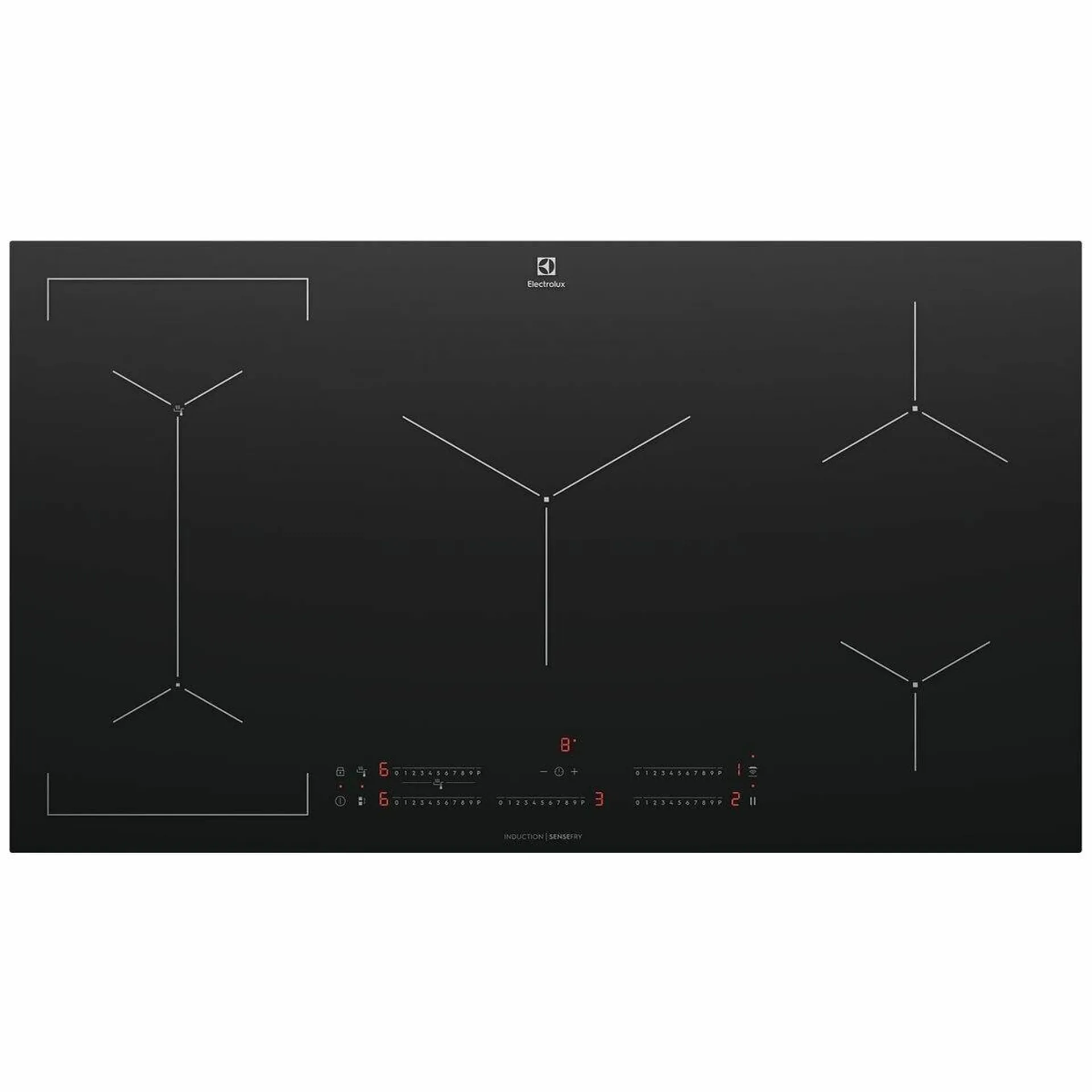 Electrolux 90cm 5 Zone Induction Cooktop EHI955BE