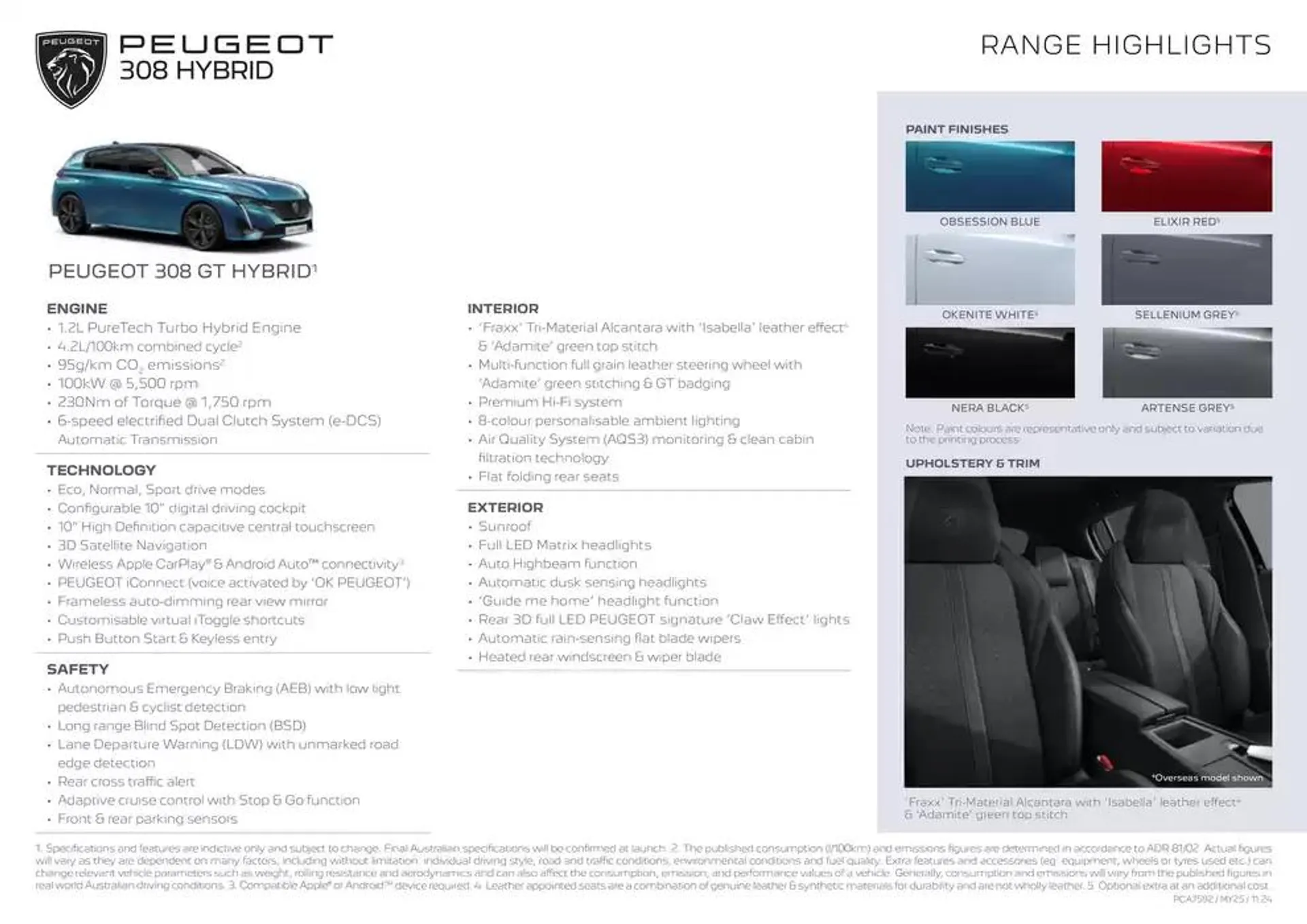 Peugeot 308 HYBRID BROCHURE - Catalogue valid from 29 November to 29 November 2025 - page 2