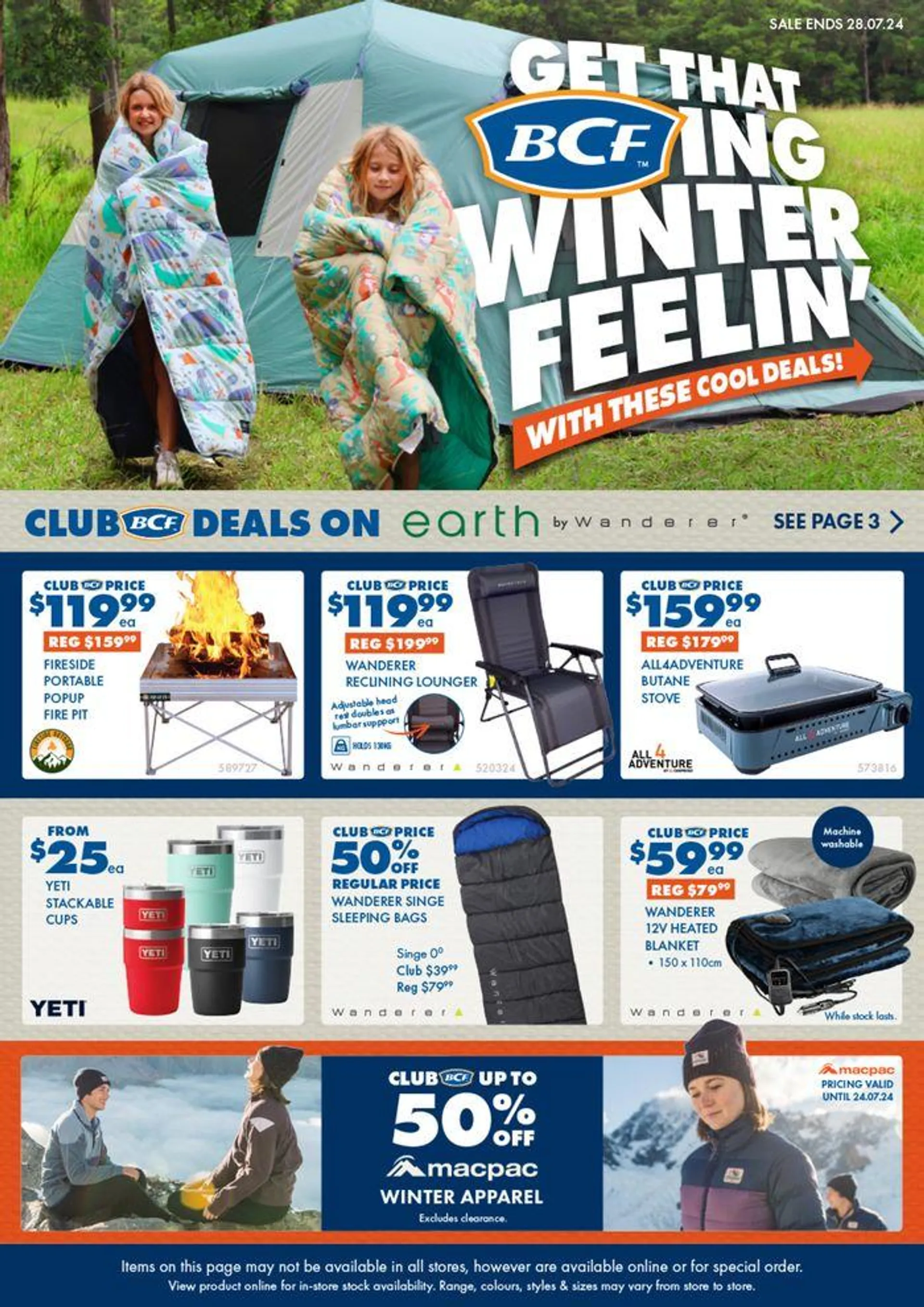 Get That BCFing Winter Feelin' - Catalogue valid from 1 July to 28 July 2024 - page 1