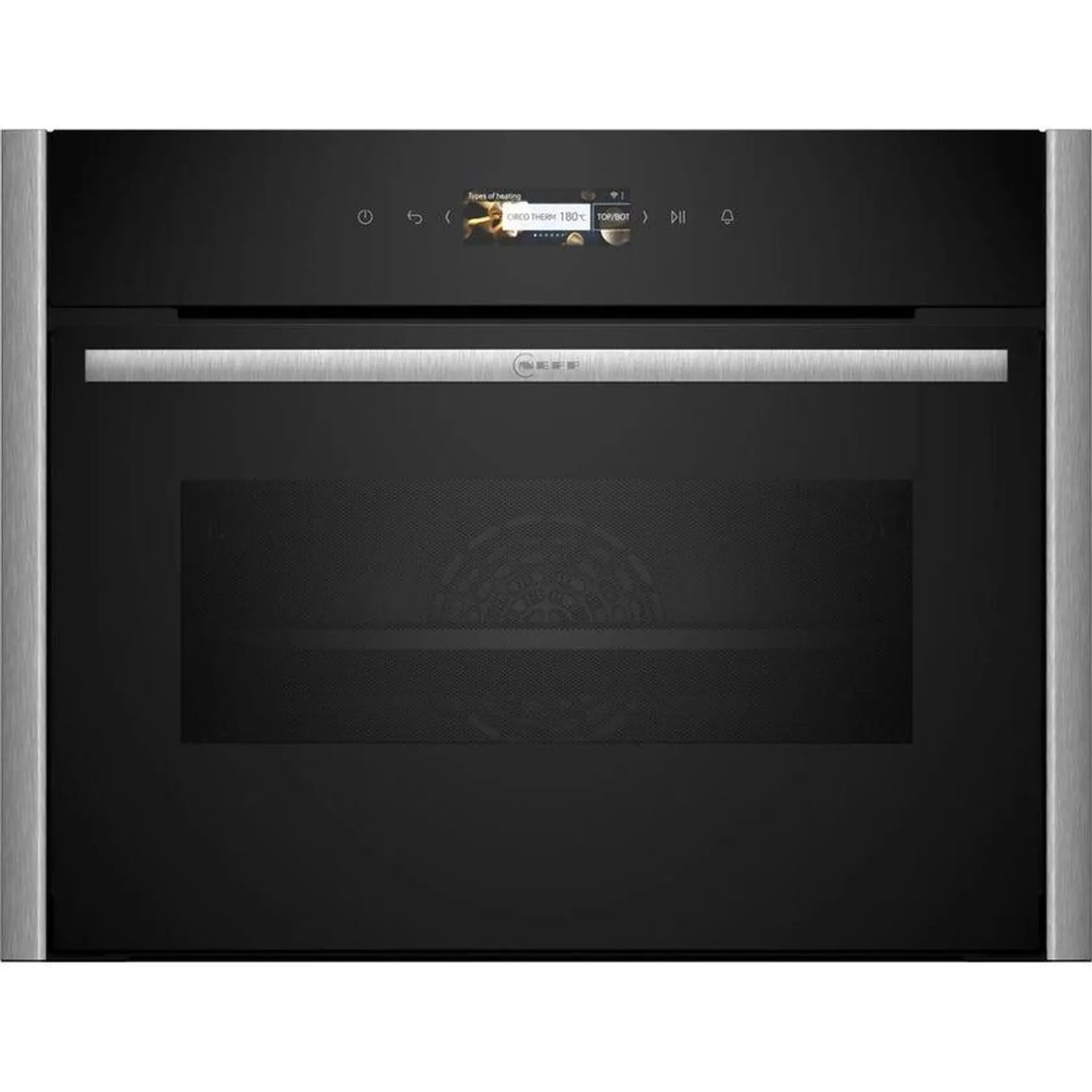 NEFF C29MR21Y0BMS Flex Design 45cm Metallic Silver Combination Microwave Oven