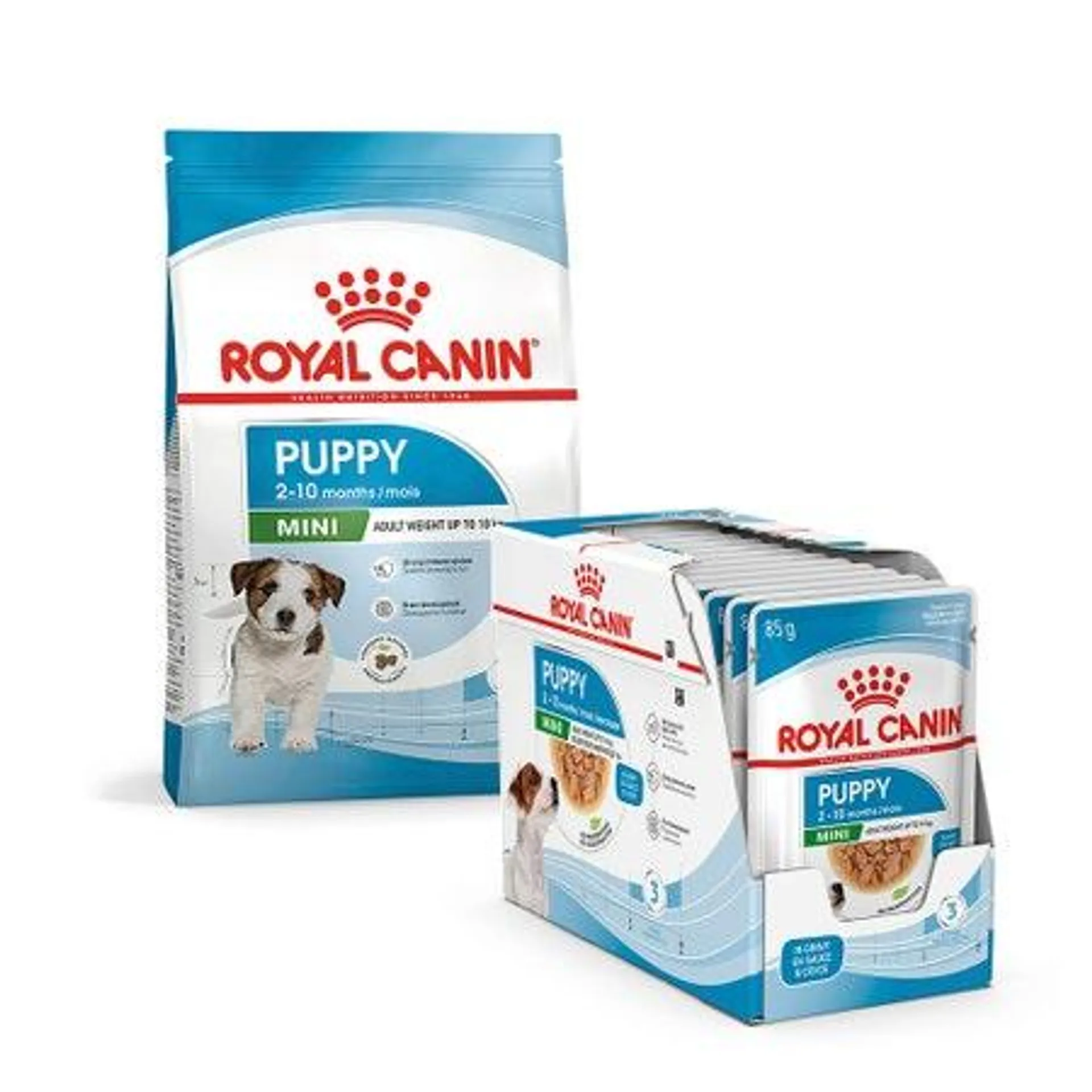 Royal Canin Mini Breed Bundle | Puppy Food 2kg & Wet Puppy Food 85g x 12