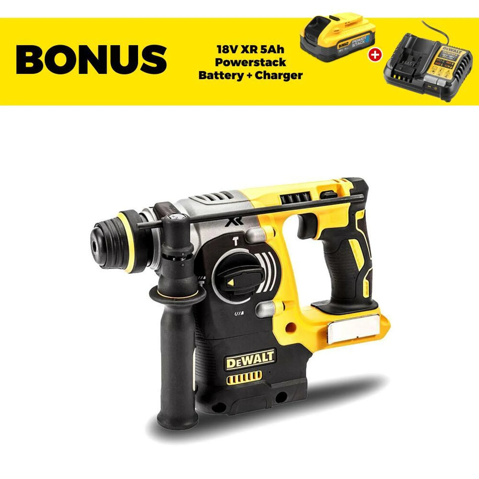 DeWalt DCH273N-XJ 18V XR Li-ion Cordless Brushless SDS-Plus Rotary Hammer - Skin Only