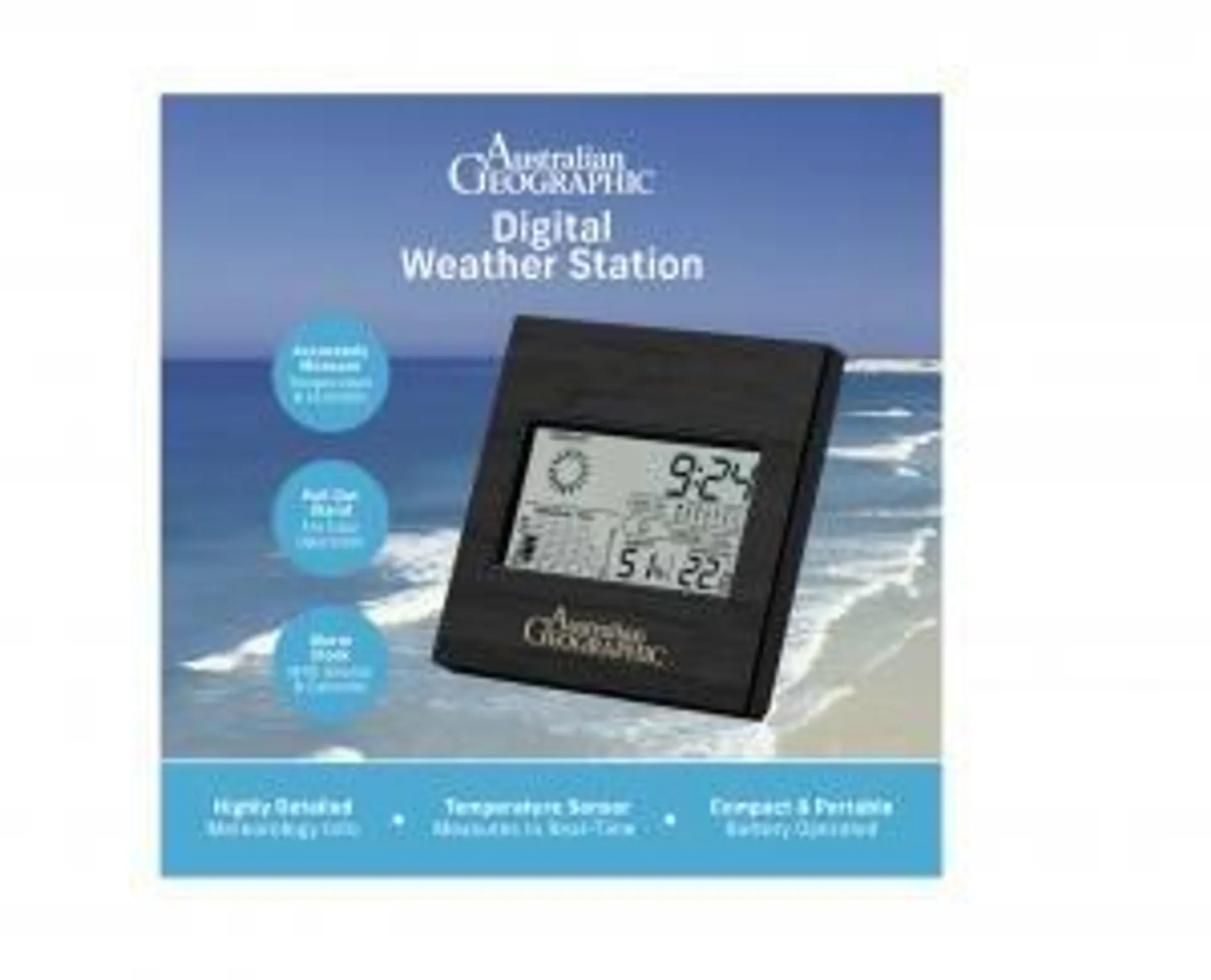 Australian Geographic Bamboo Digital Weather Station - Dark Wood