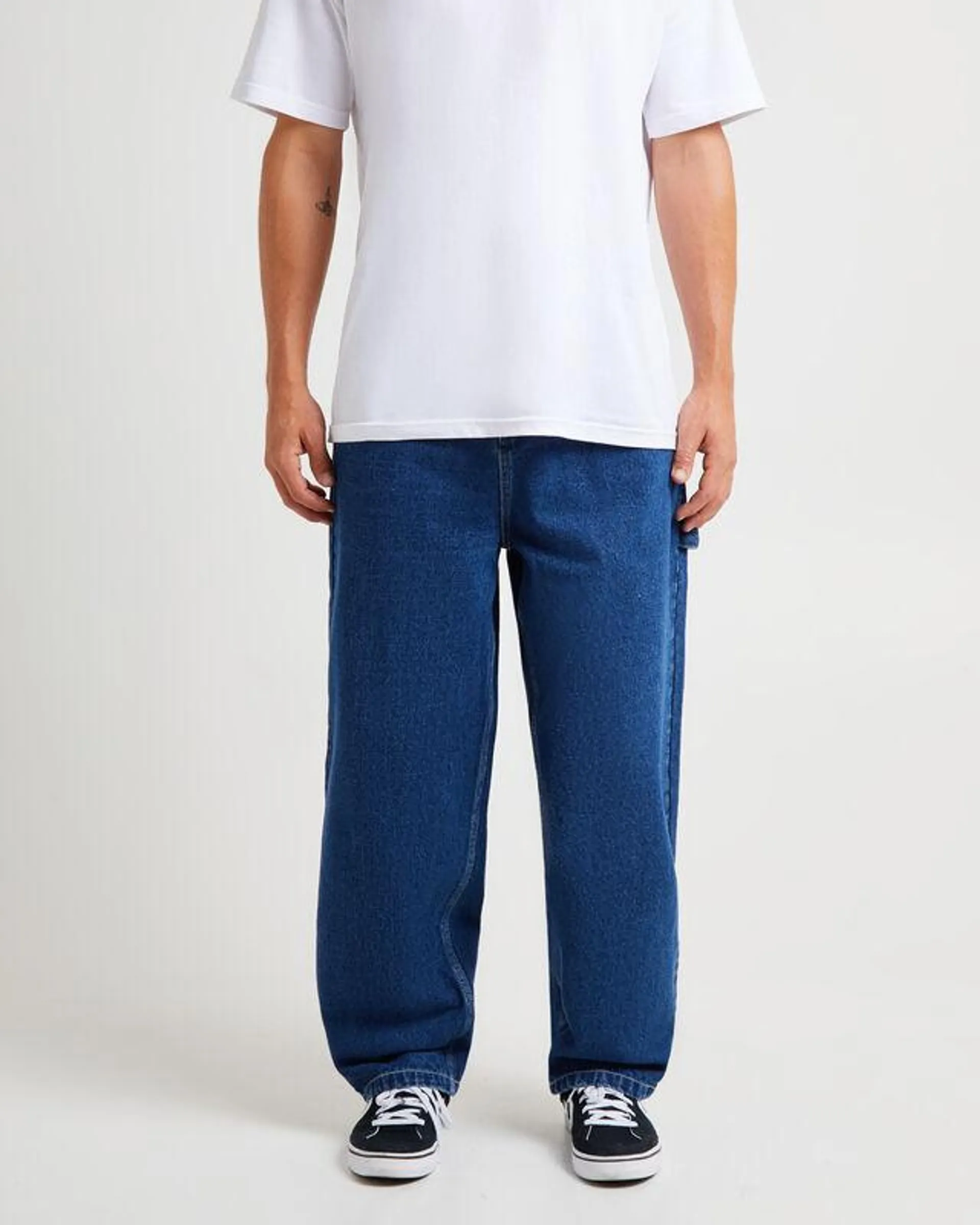 Kay Embroided Wide Leg Denim Pants