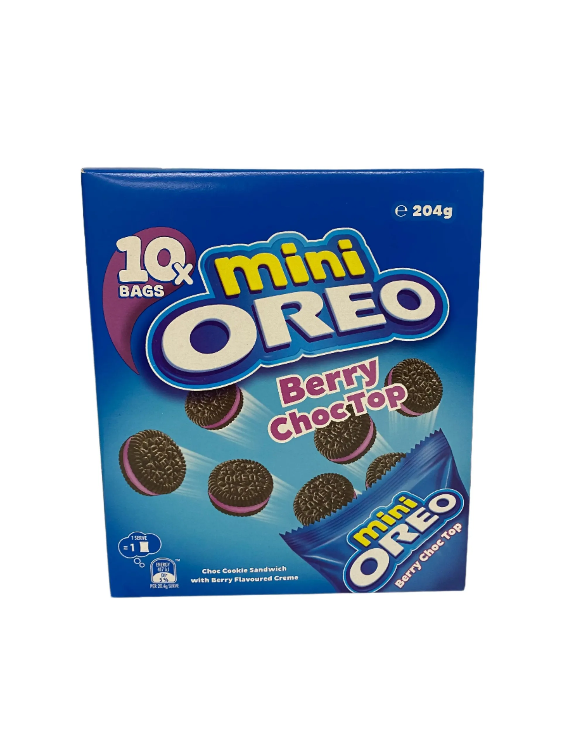 Oreo Mini Berry Choctop 10 Bags 204g