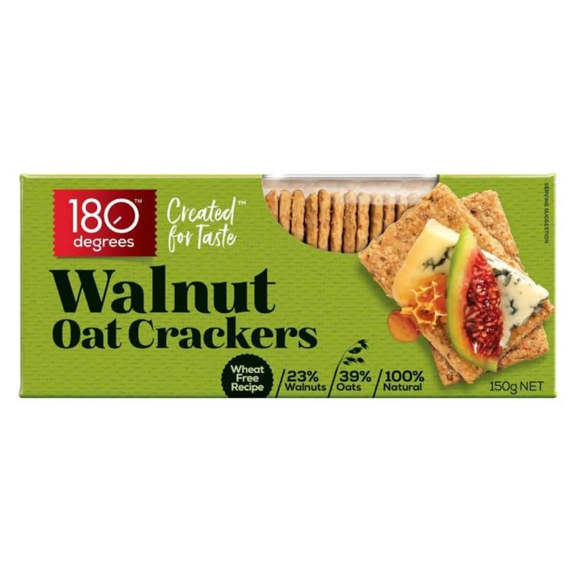 180 Degrees Walnut Oat Crackers