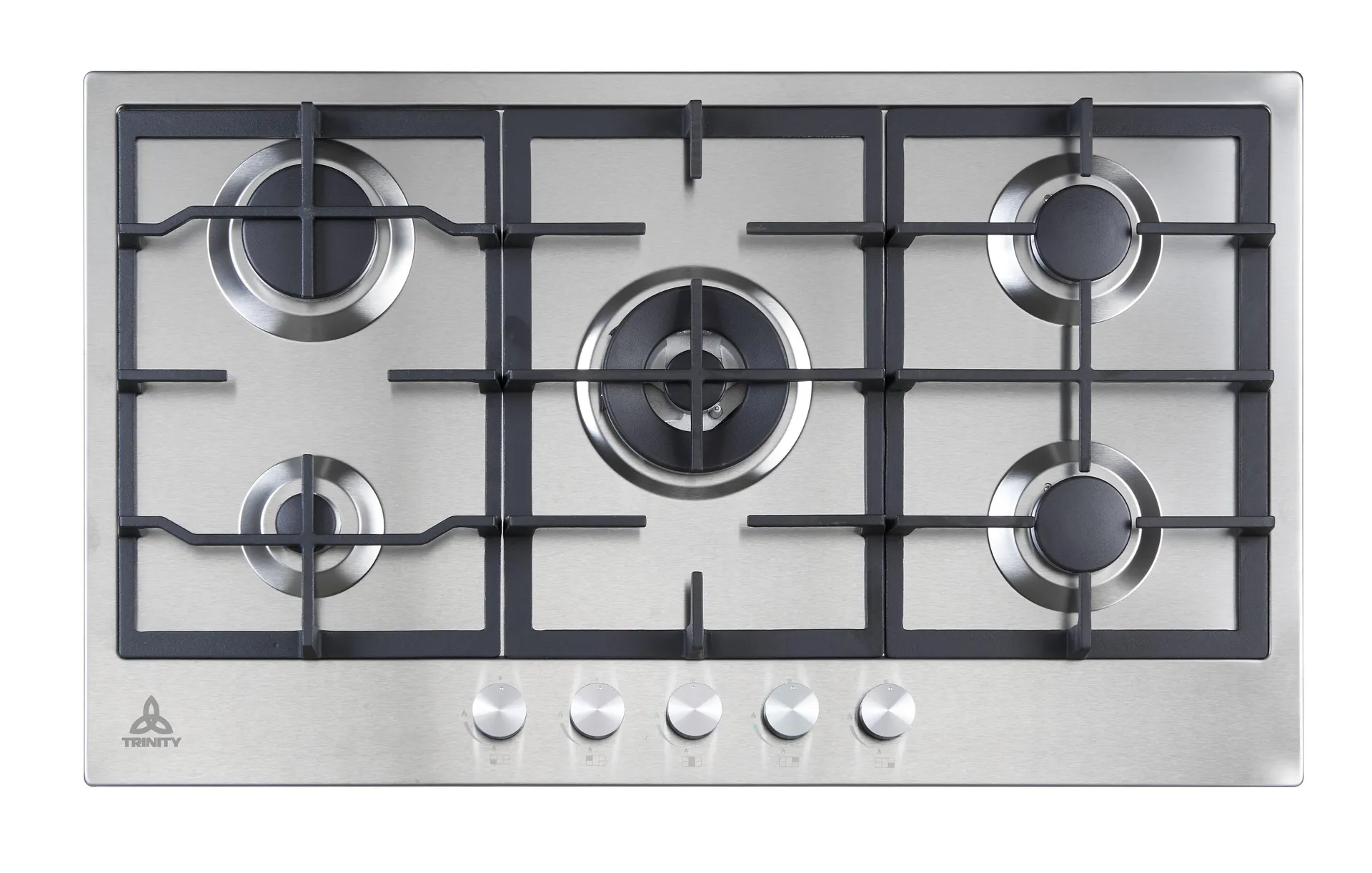 TRINITY 90cm Gas Cooktop 5 Burners Stainless Steel TRG900SS