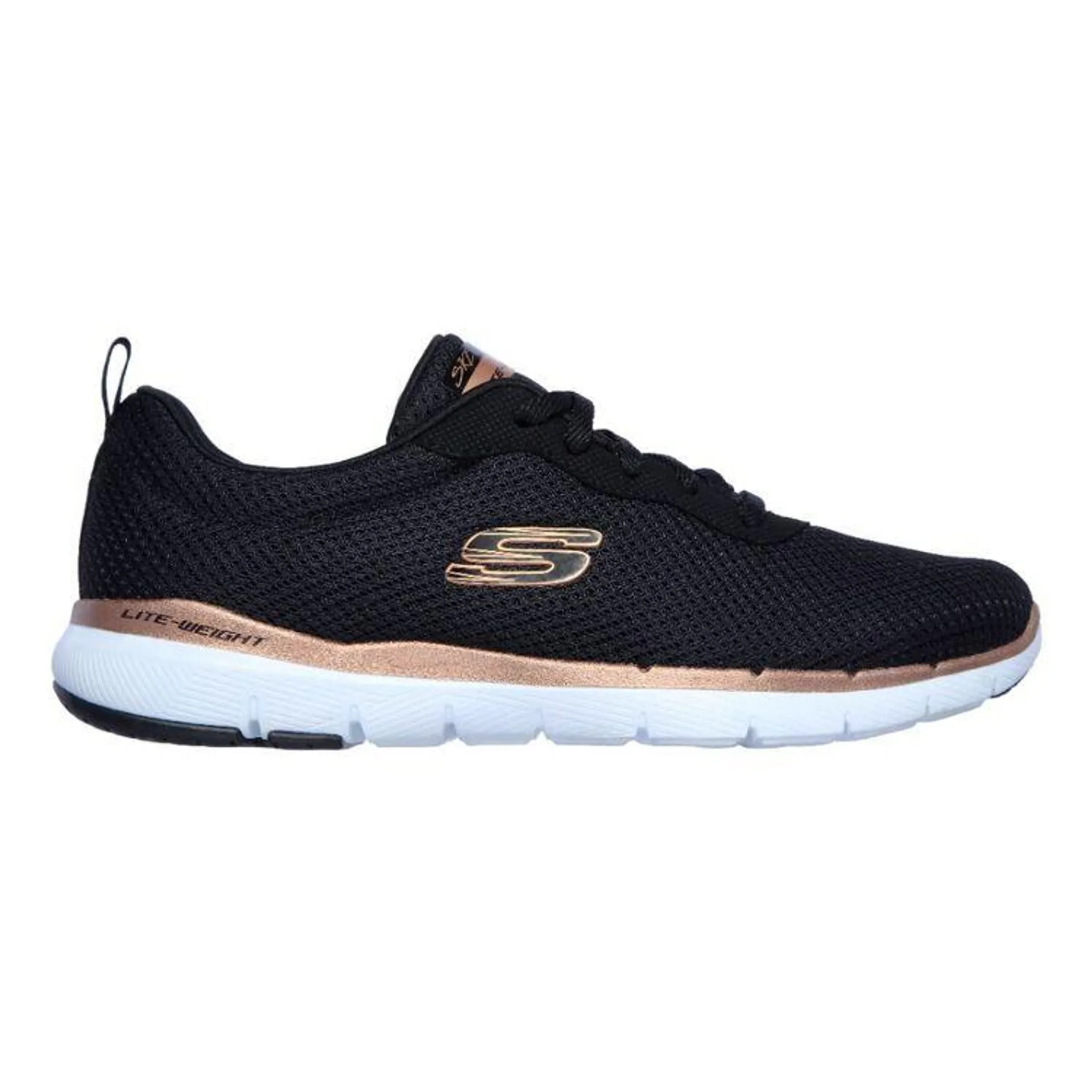 Skechers Women's Flex Appeal 3.0 First Insight Sneaker Black & Gold