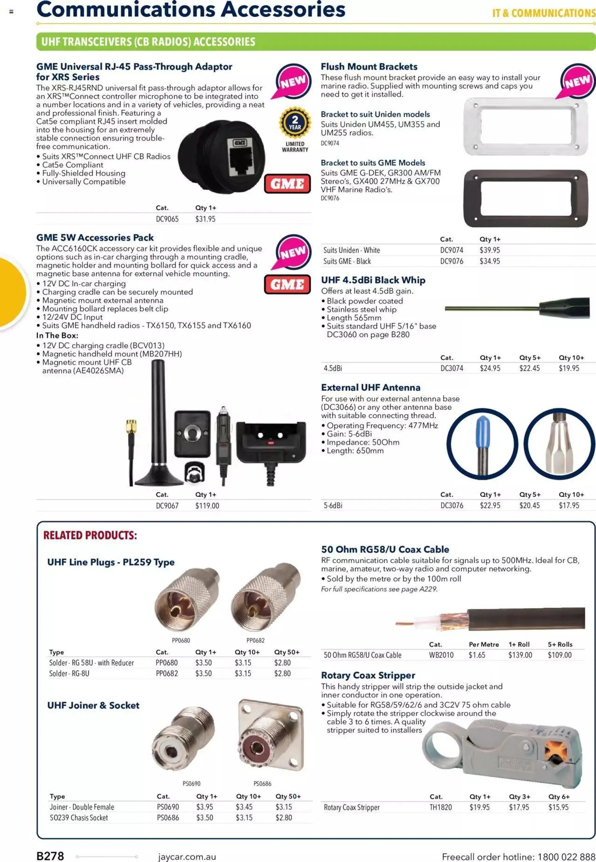 Jaycar Annual Engineering & Scientific Catalogue - Catalogue valid from 27 October to 31 December 2024 - page 278