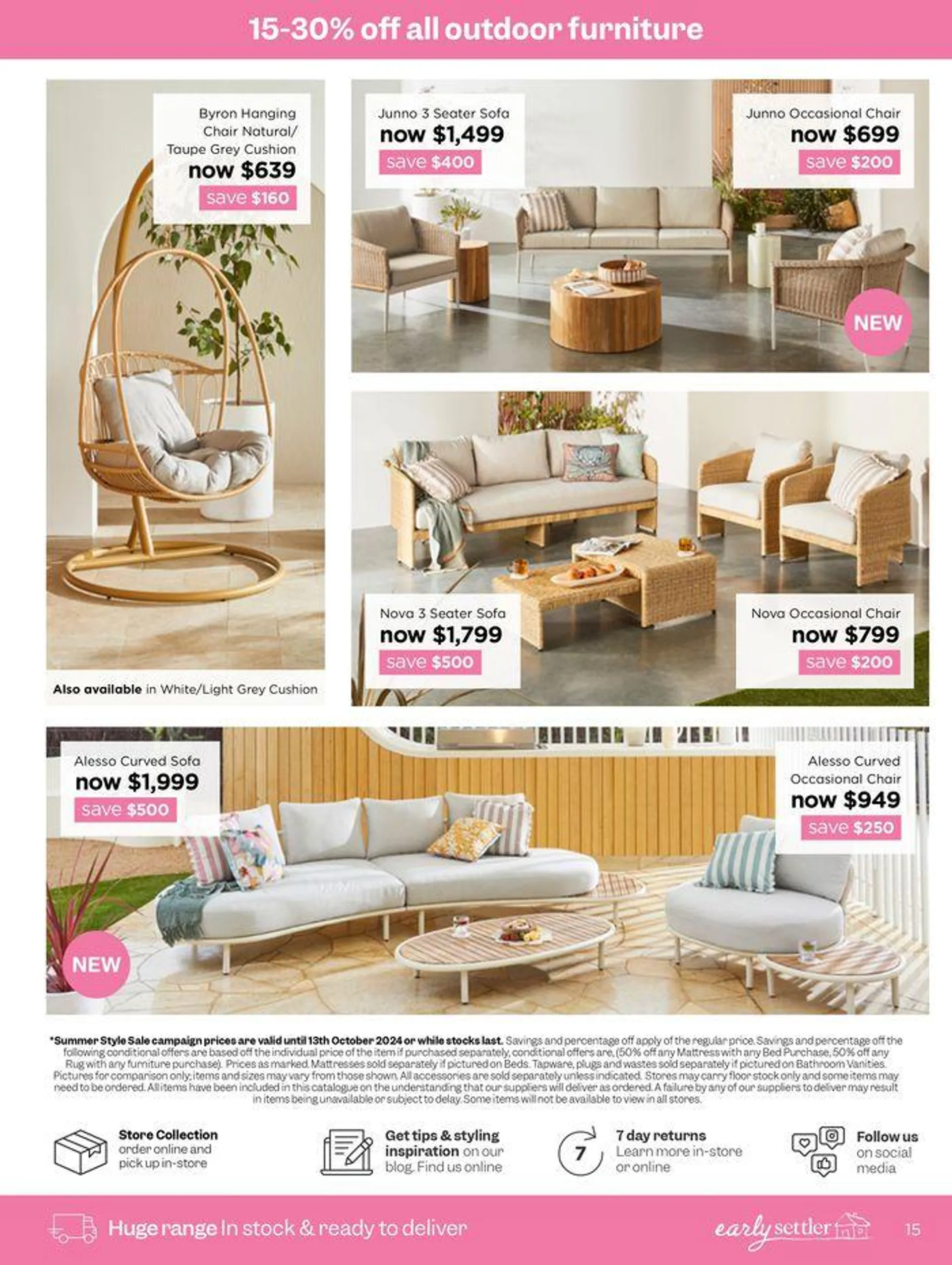 Summer Style Sale - Catalogue valid from 16 September to 13 October 2024 - page 15