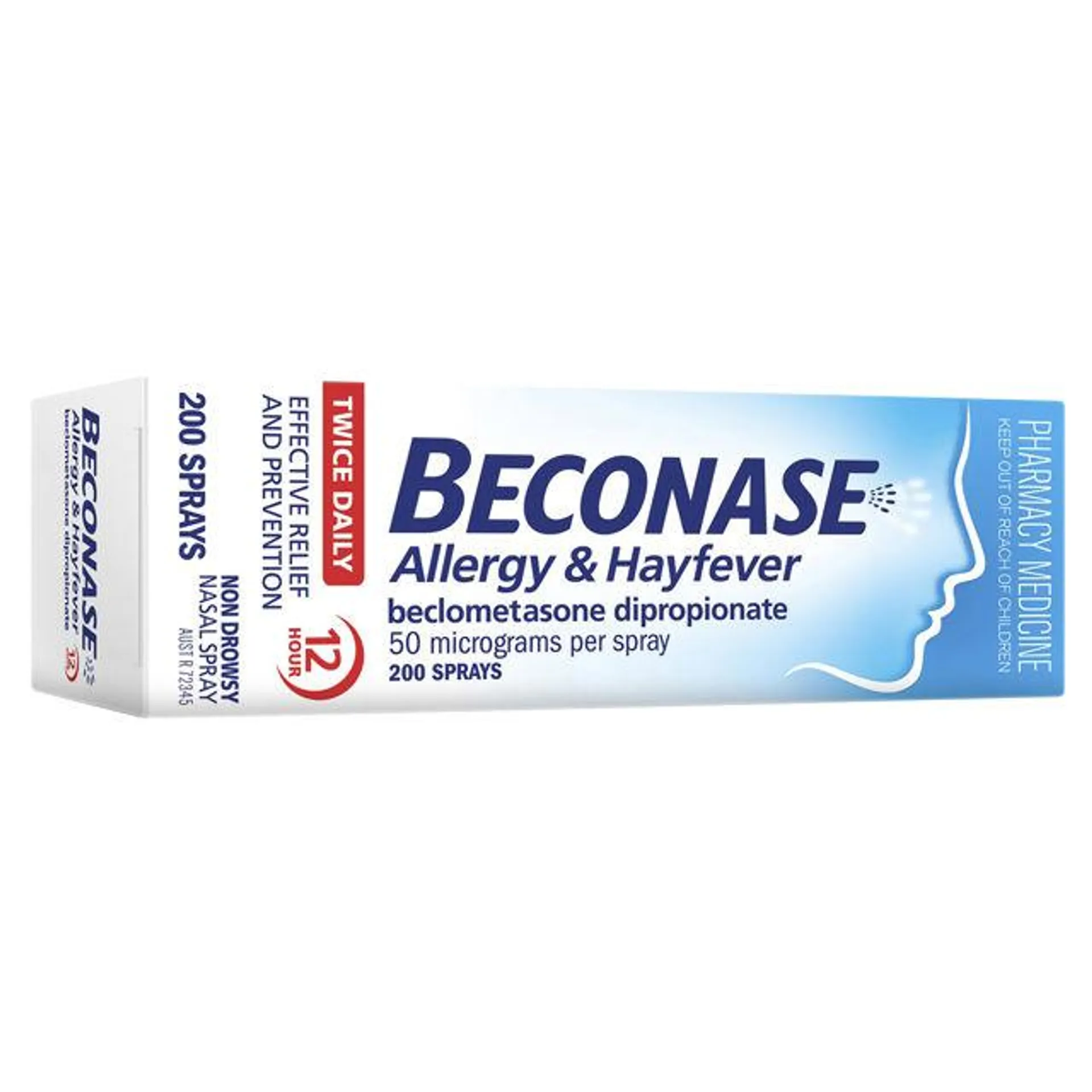 Beconase Allergy & Hayfever Nasal Spray 12 Hour - 200 doses