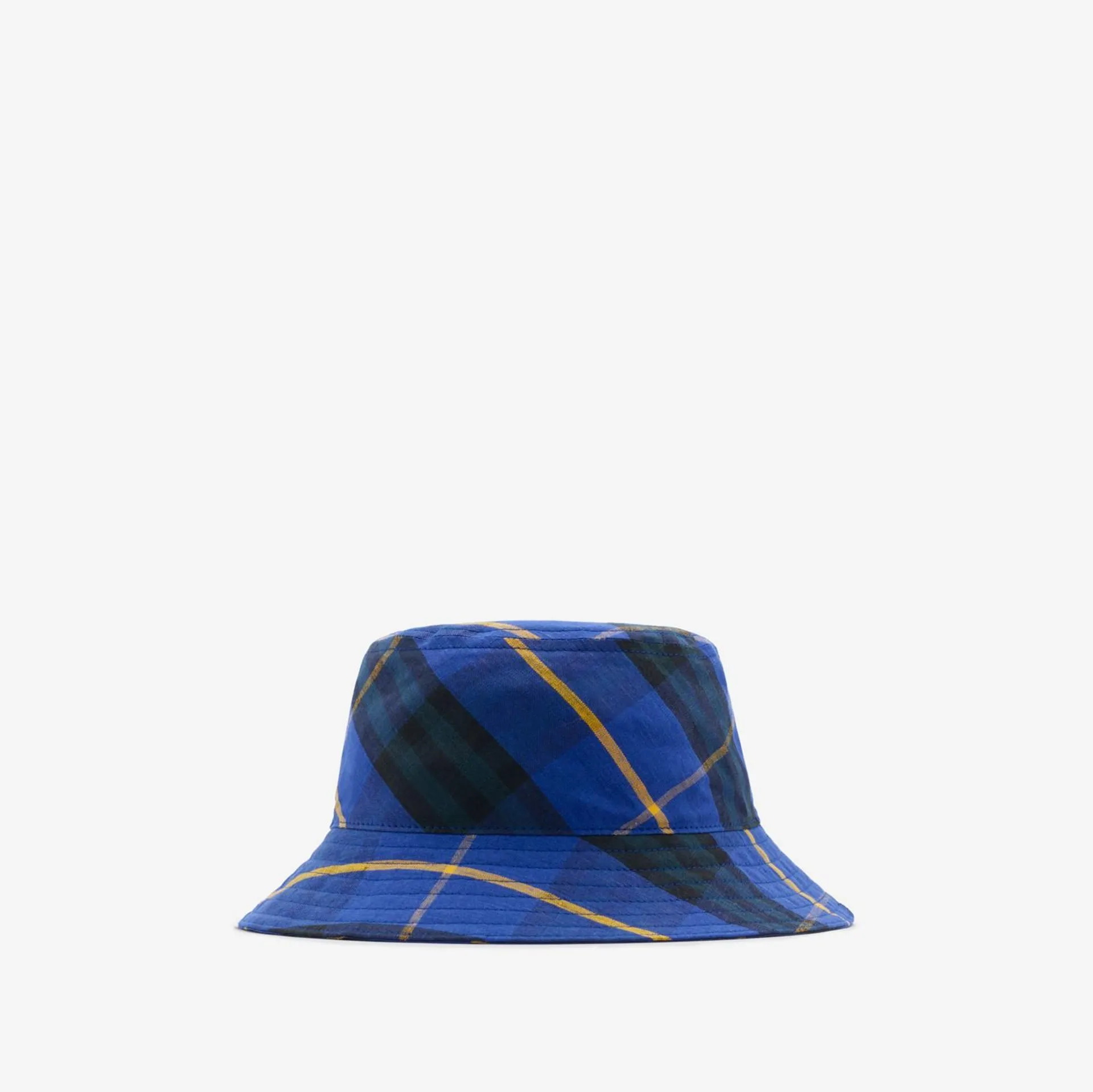 Check Linen Bucket Hat