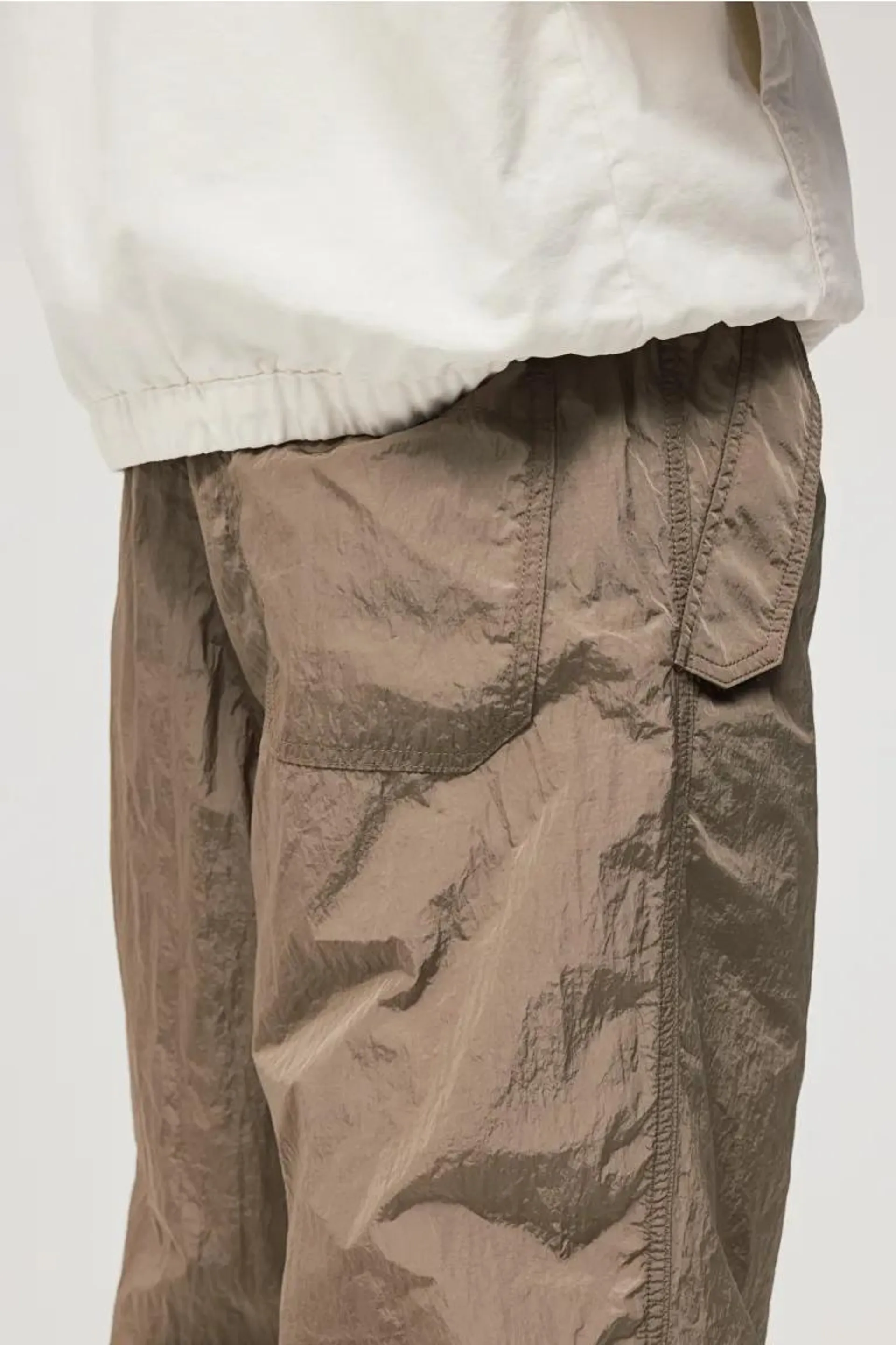 Loose Fit Nylon Parachute Pants