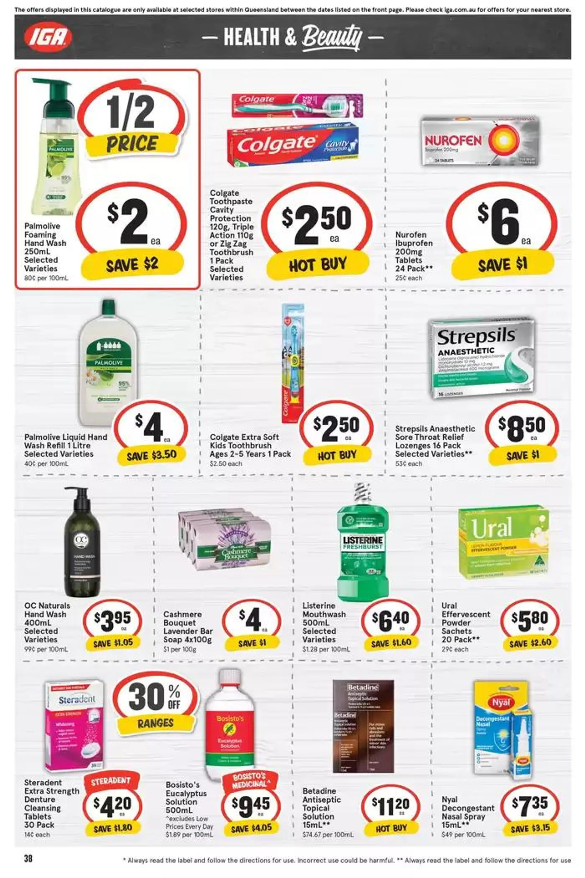 IGA - 1/2 Price - 25/09 - Catalogue valid from 25 September to 1 October 2024 - page 38